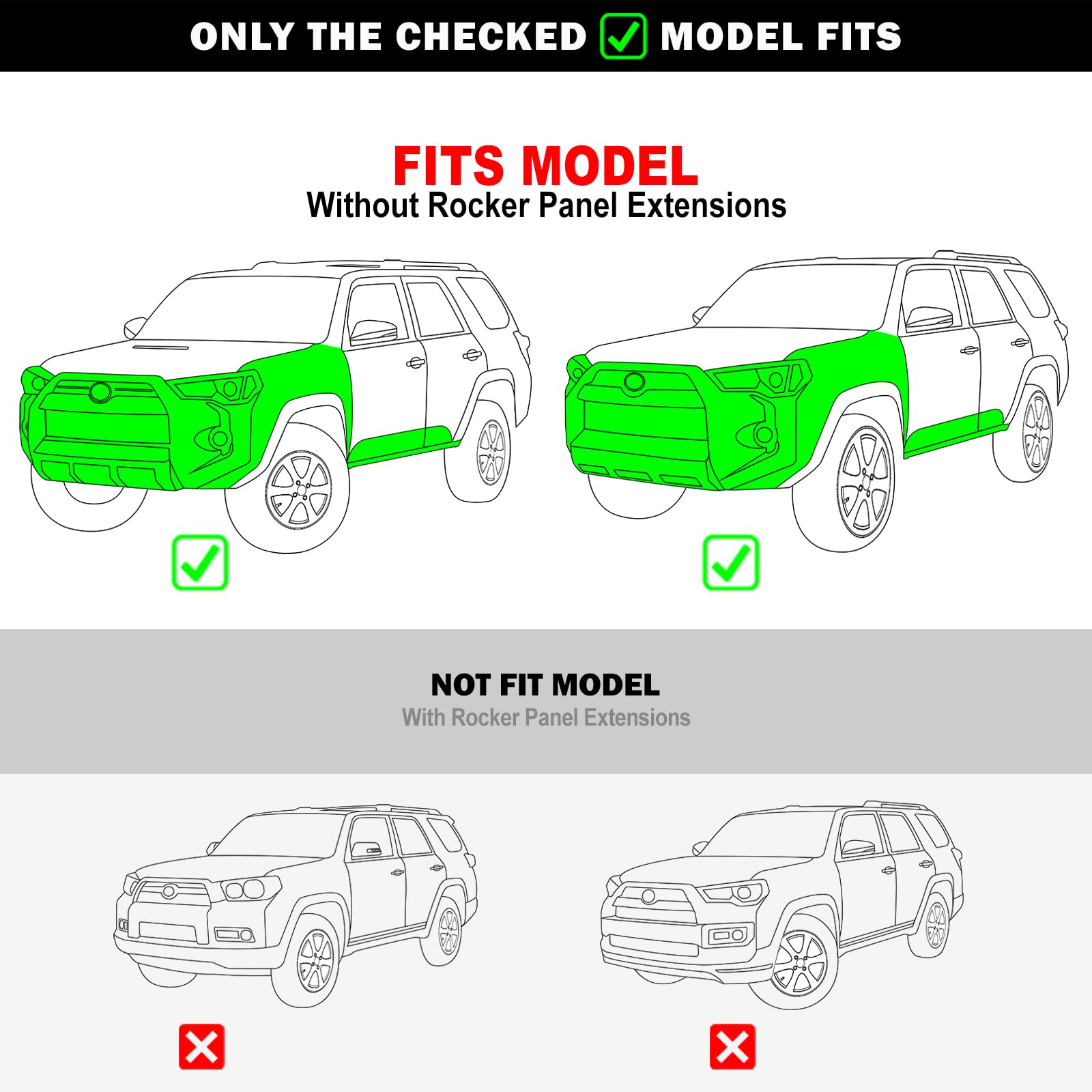APS 6.5in Side Armor Stainless Steel Running Boards Compatible APS 6.5in Side Armor Stainless Steel Running Boards Compatible