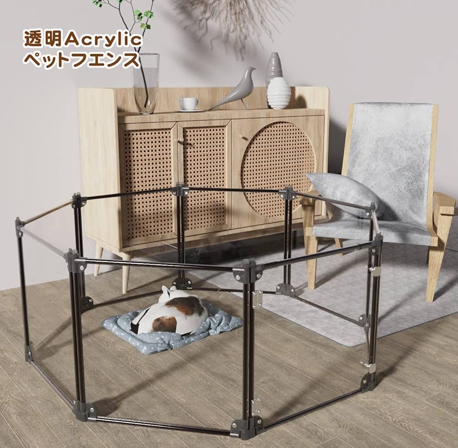 お得ペットサークル 　大型　スチール製 10枚パネルセット Amazon | WWI 犬用 ケージ ペットサークル 犬 サークル 幅145