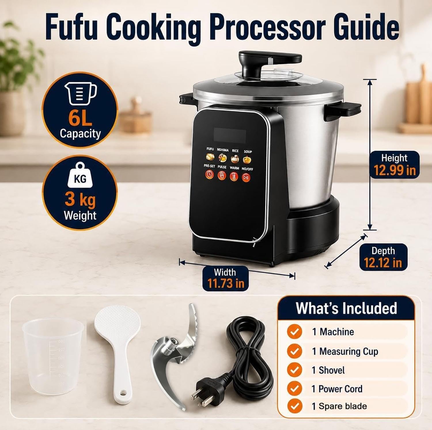 Máquina for hacer golondrinas,batidora alimentos automática eléctrica Fufu