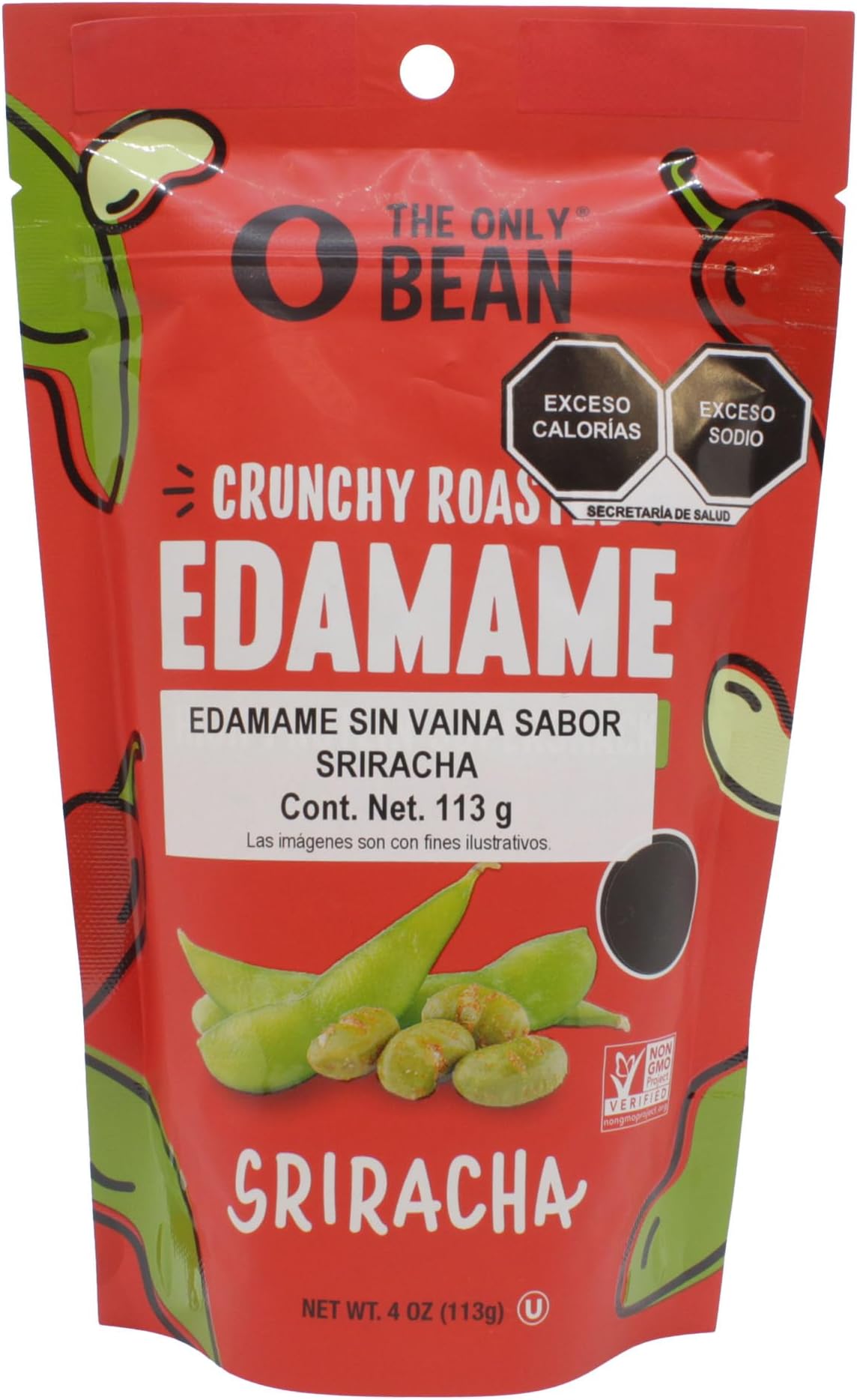 Sriracha Roasted Edamame Beans, 4 OZ