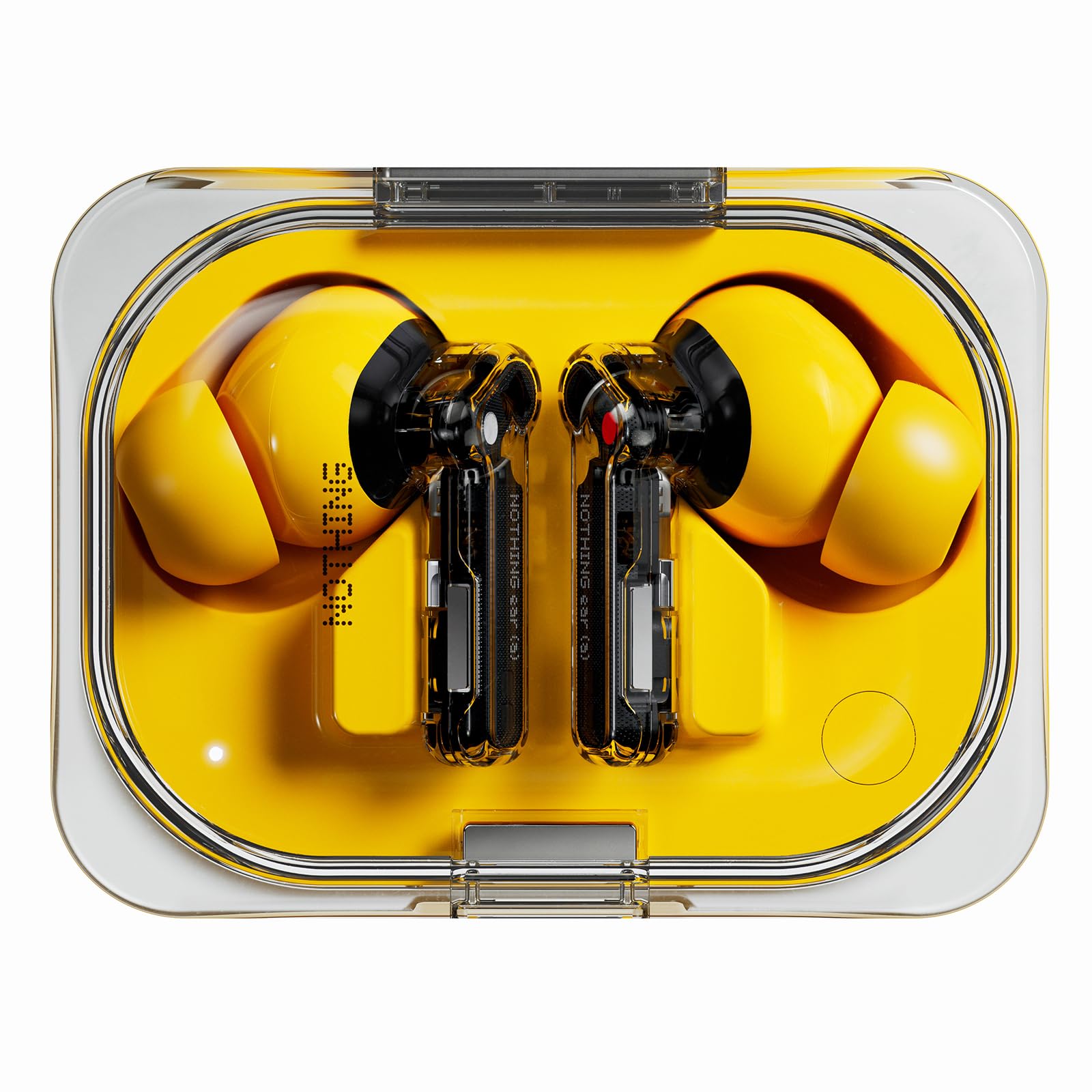 Nothing Ear (a) Wireless Earbuds, 45dB Hybrid Noise Cancelling Earbuds, Hi-Res Audio, Advanced Equaliser, Dual Connect, 6 Mics, 42.5H Playtime Ear Buds Wireless Bluetooth, YellowCarbon Neutral Certified by SCS Global Services
