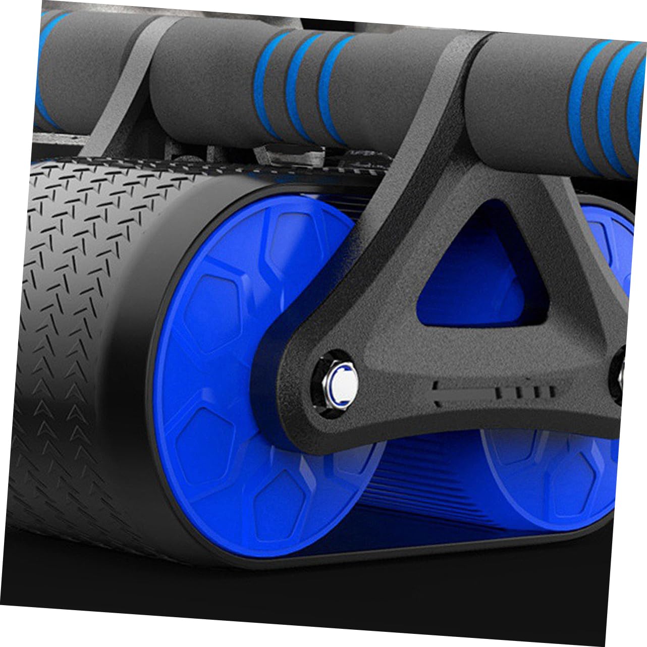 Hemobllo Ruota Addominali Fitness Automatica con Rimbalzo Roller per Allenamento Addominale Stabile per e Dispositivo per Esercizi Core e Perdita Attrezzo Palestra Blu
