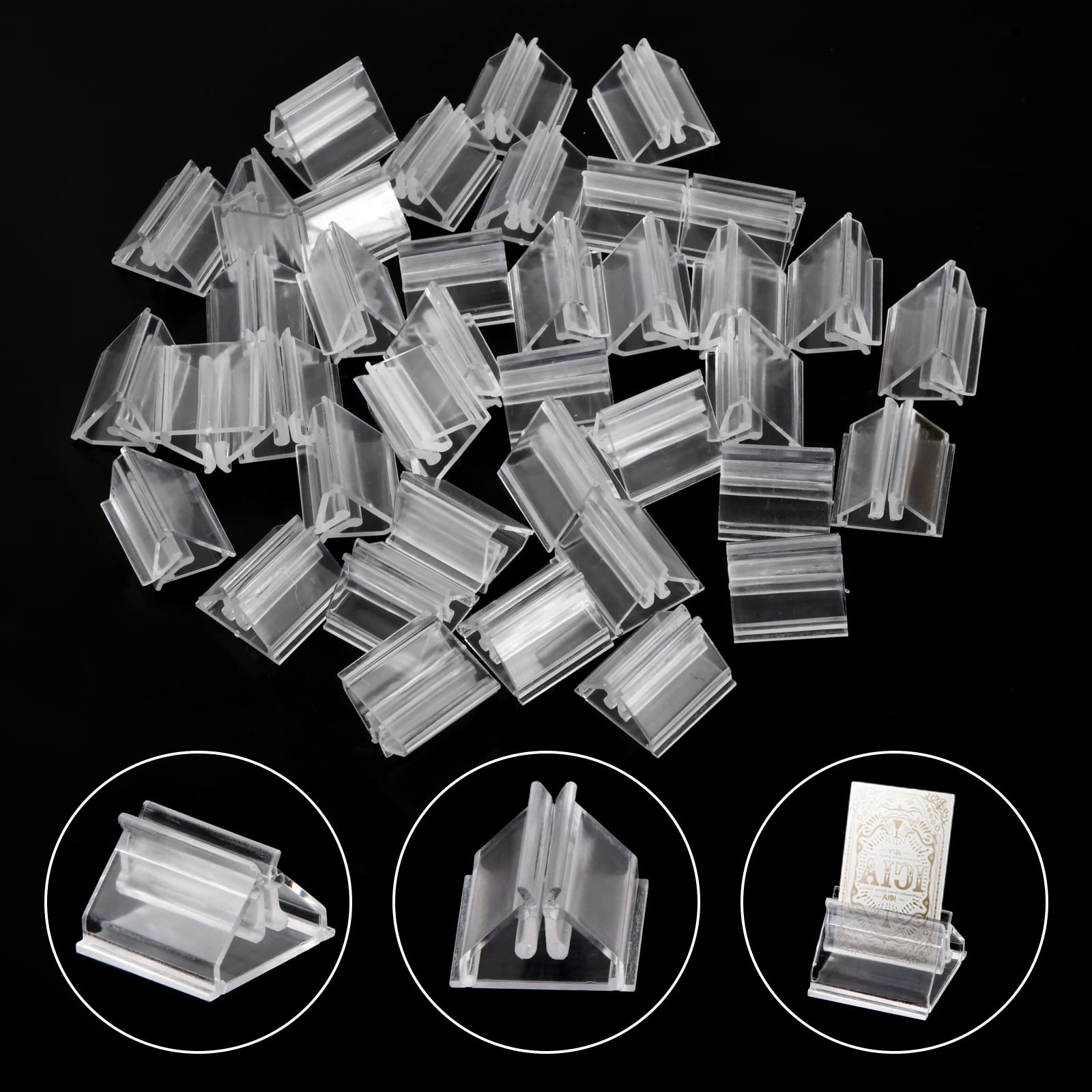 40PCS Uchwyt Karty do gier, Uchwyty kart in Plastic, Mały Trójkątny Karty, Akcesoria do gier planszowych, Karty Stojaki Zdjęcia Gra Stołowa
