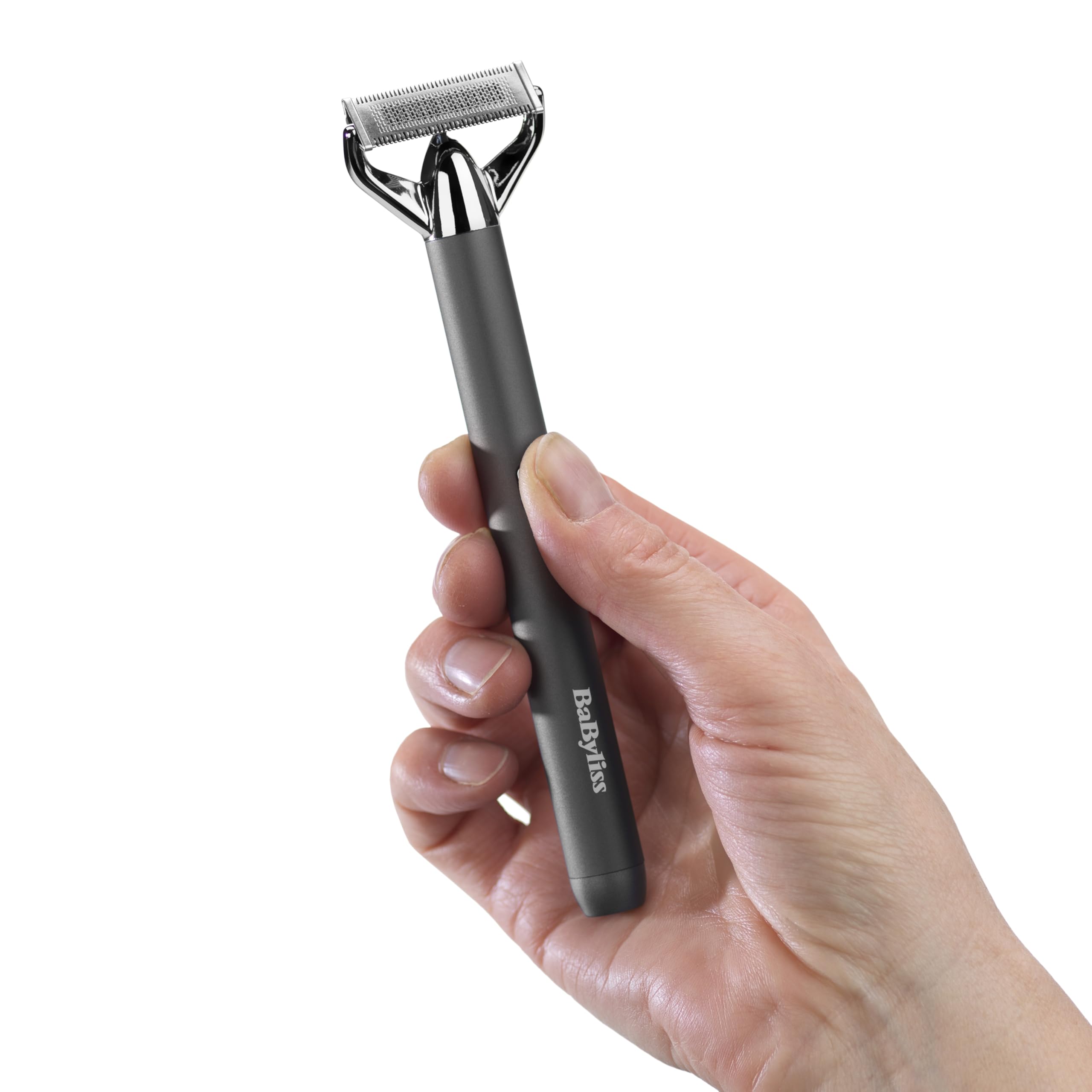 BaByliss X-Blade = Trymer do Zarostu i Brody, Ultraostre precyzyjne ostrza, Elastyczna głowica 50°, 4 nasadki grzebieniowe 1-5 mm, akumulator litowo-jonowy, Wodoodporny, OT996E
