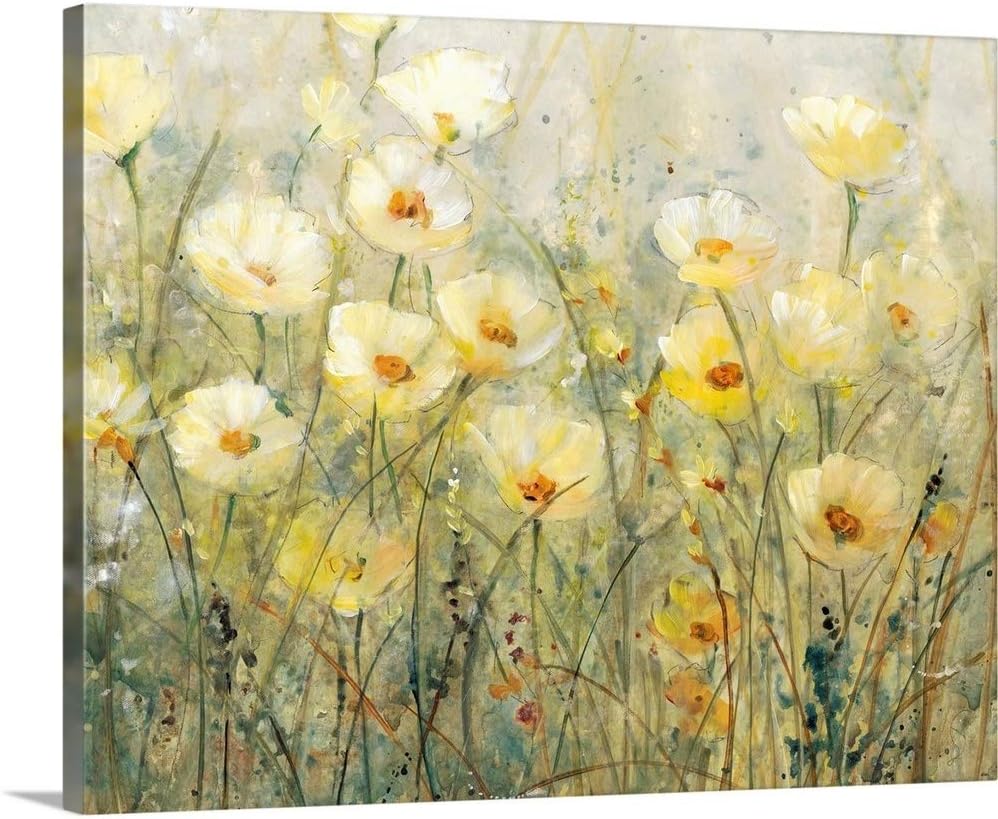 CANVAS ON DEMAND Summer in Bloom I Canvas Wall Art Print by Tim O'toole, Contemporary, Home Decor, Summer Floral, Artwork,30" x24in
