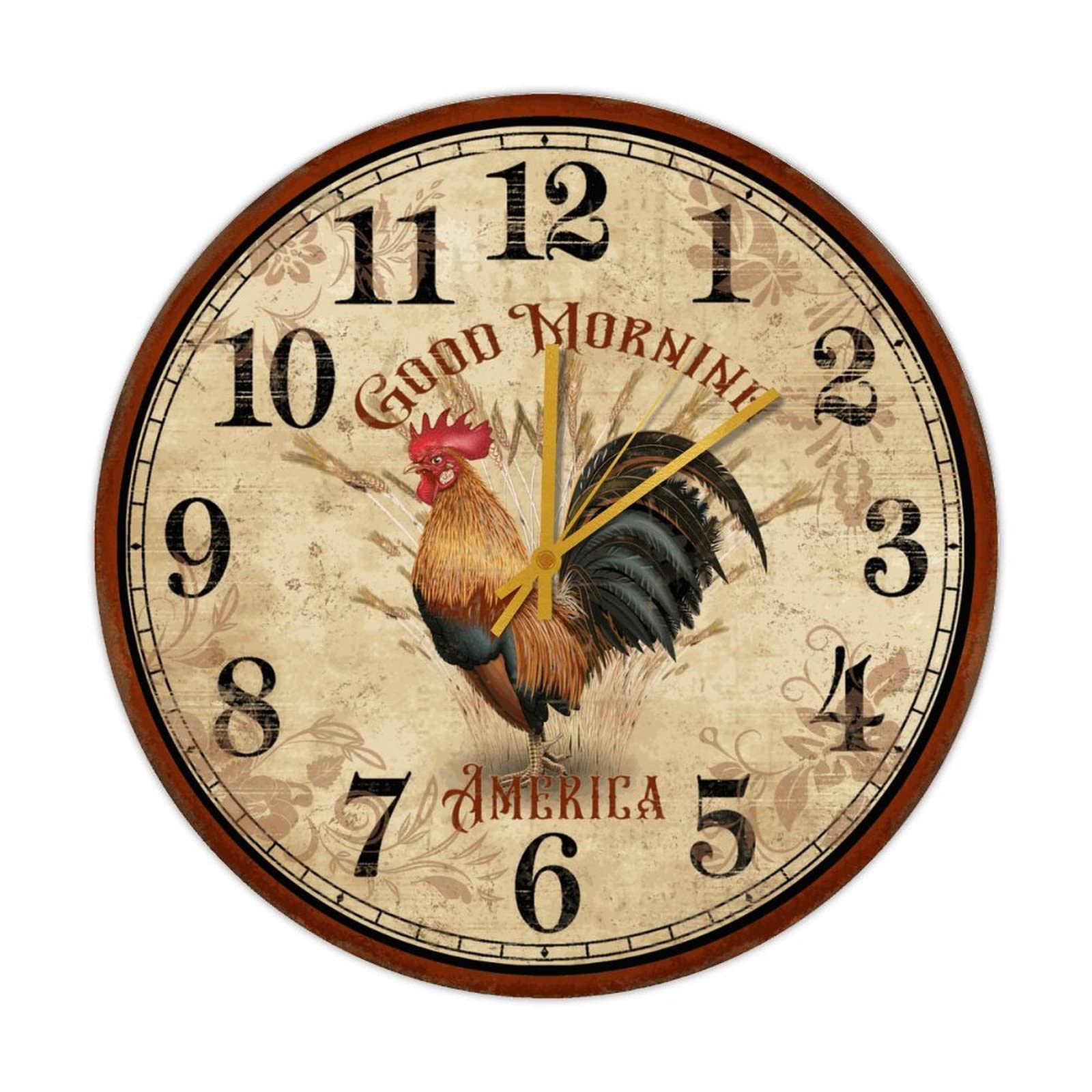 Horloge coq murale vintage pour décorer votre cuisine familiale