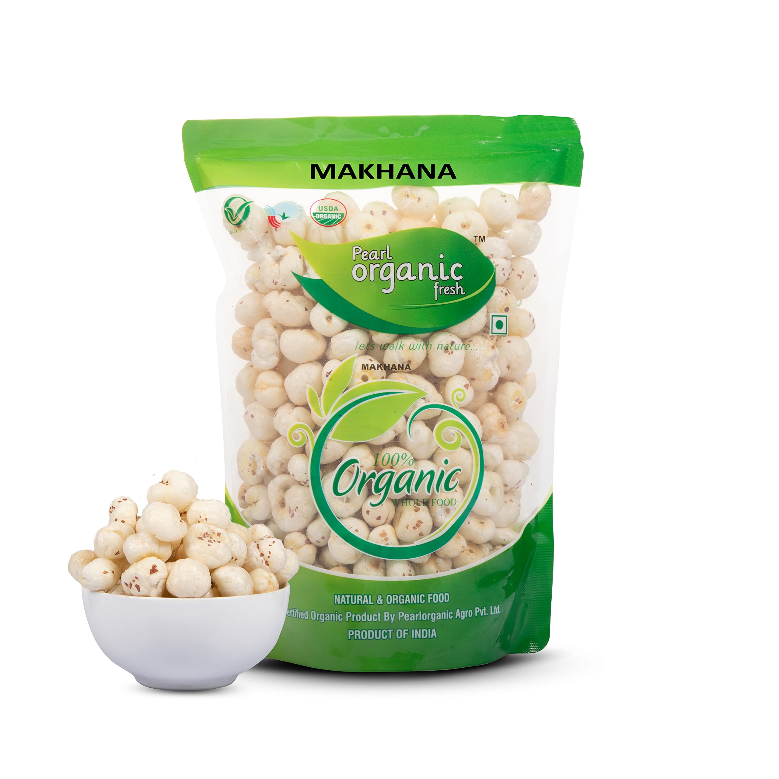 Pearl Orgainc Phool Makhana | Indian Snack | Raw Kheel Nuts | Sweet Taal Makhana Uncooked | Lotus Seed | Fox Nut Indian Food (200) (B0BY26948C) Amazon Price History, Amazon Price Tracker