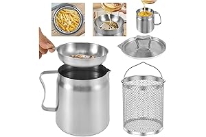 2-in-1 Oil Strainer Pot Netti Pots for Kitchen