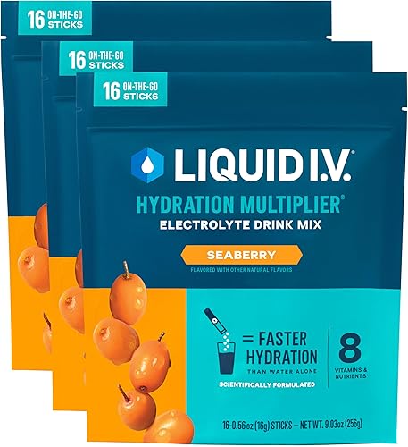 Miniatura 18 de Liquid I.V.® Multiplicador de hidratación - Pomelo | Mezcla de bebida en polvo de electrolitos | Pack de 3 (48 porciones)