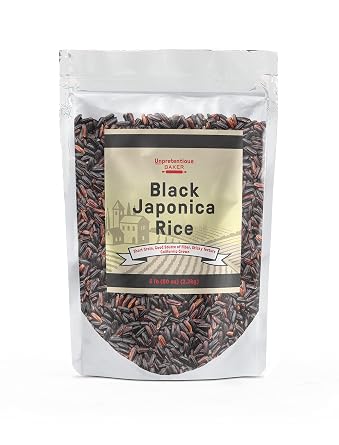 Unpretentious Black Japonica Rice, 5 lb, Good Source of Dietary Fiber, Nutty Flavor