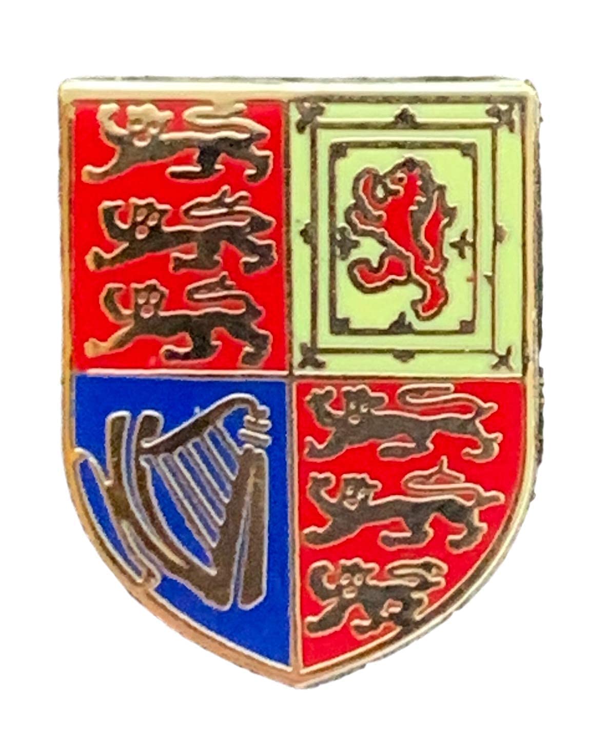 Queen's Royal Cypher Standard Flag Military Enamel Lapel Pin Badge