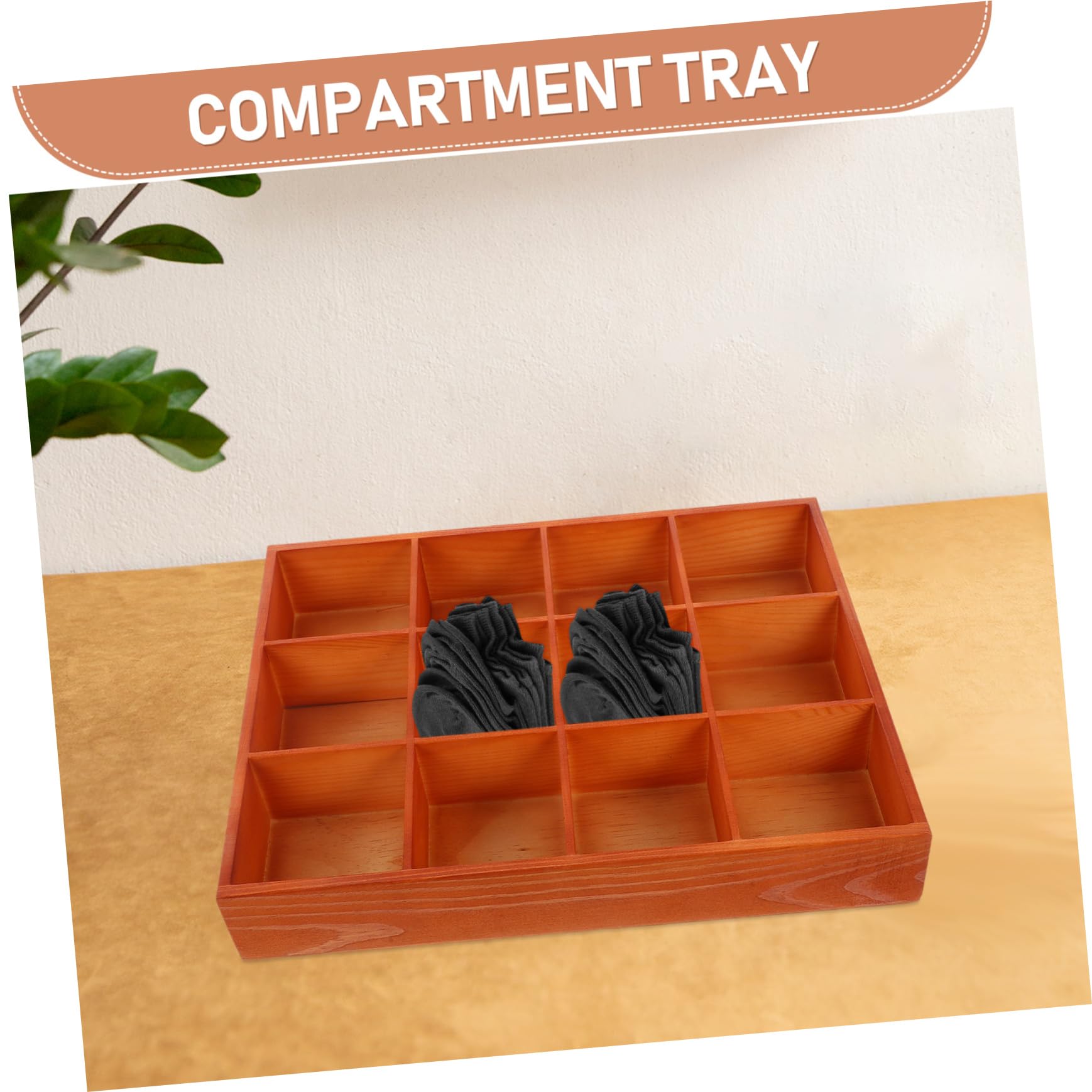 ULTECHNOVO Organizer Per Scomparti Per Calzini e Biancheria Intima Vassoio Diviso Per Gioielli e Alimenti Contenitore Per Tè e Oggetti