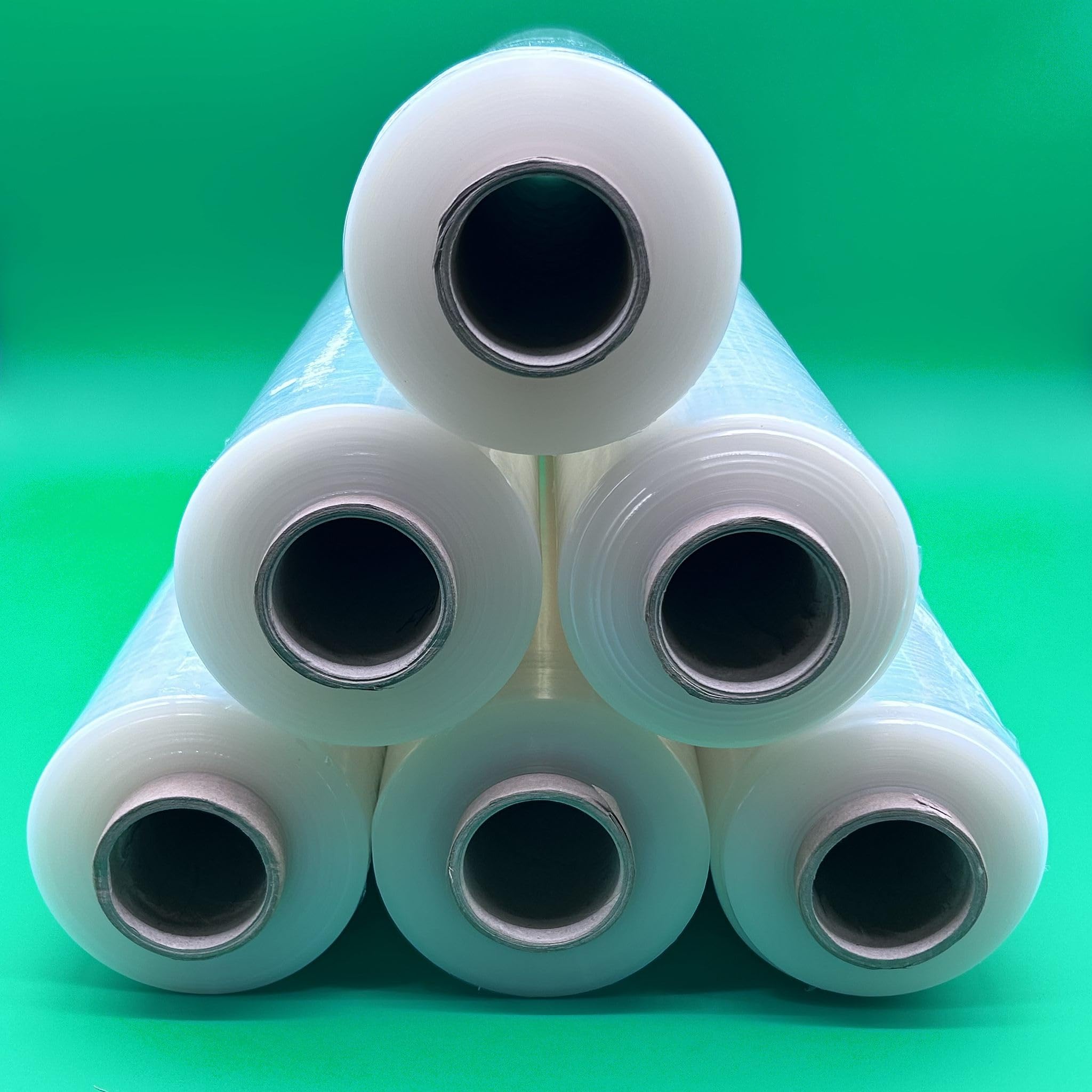Pellicola elastica trasparente 500 mm x 300 m, 23 my, circa 3,45 kg - Pellicola per imballaggio, 12 rotoli, pellicola avvolgente per raggruppare merci, pacchi e scatole
