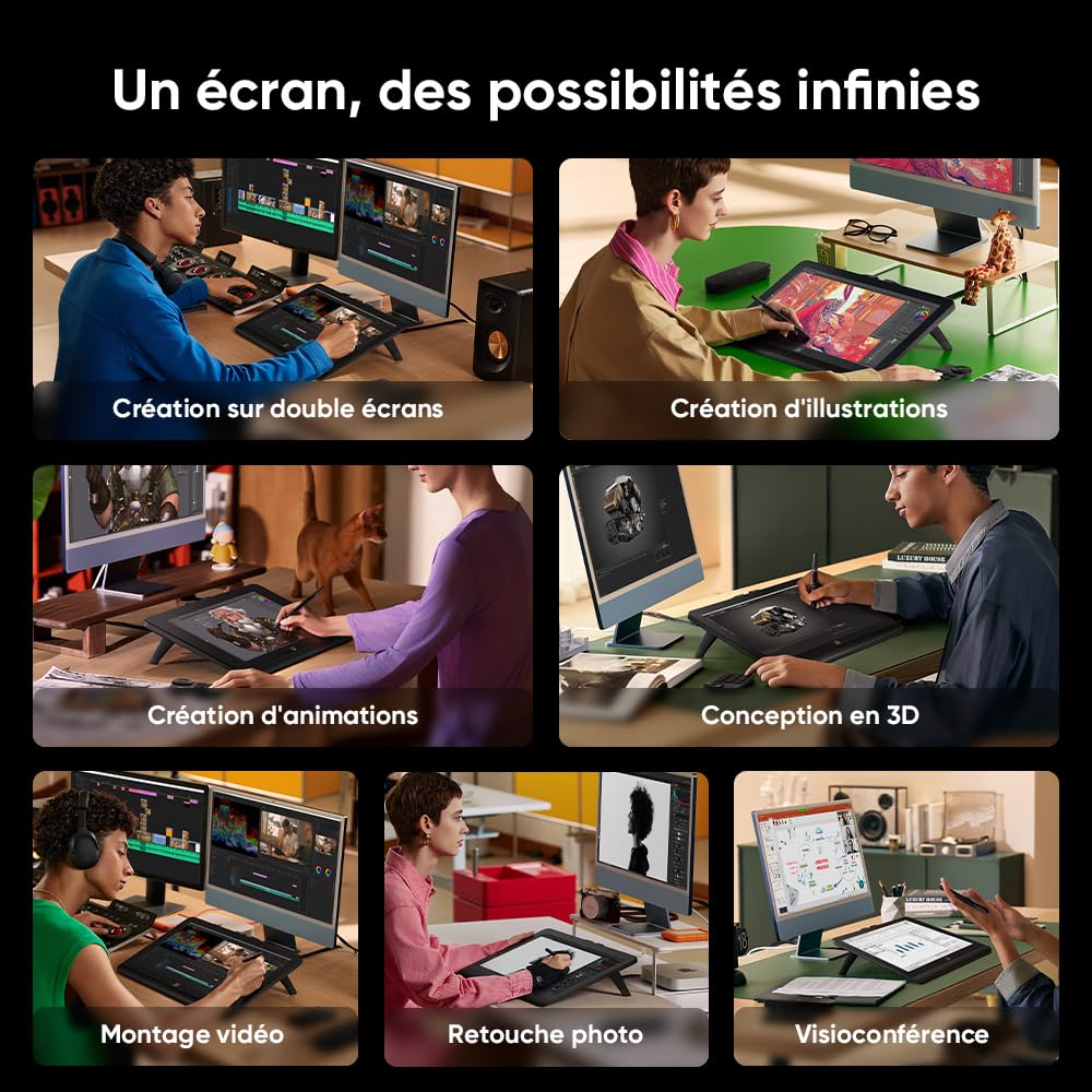 XPPen Tablette Graphique, Artist Pro 19 (Gen 2) 4K Tablette Graphique avec Écran, 2 Stylets X3 Pro à 16K Niveaux de Pression, 156% sRGB, ACK05 Mini Clavier Fourni, Conçu pour Les Artistes