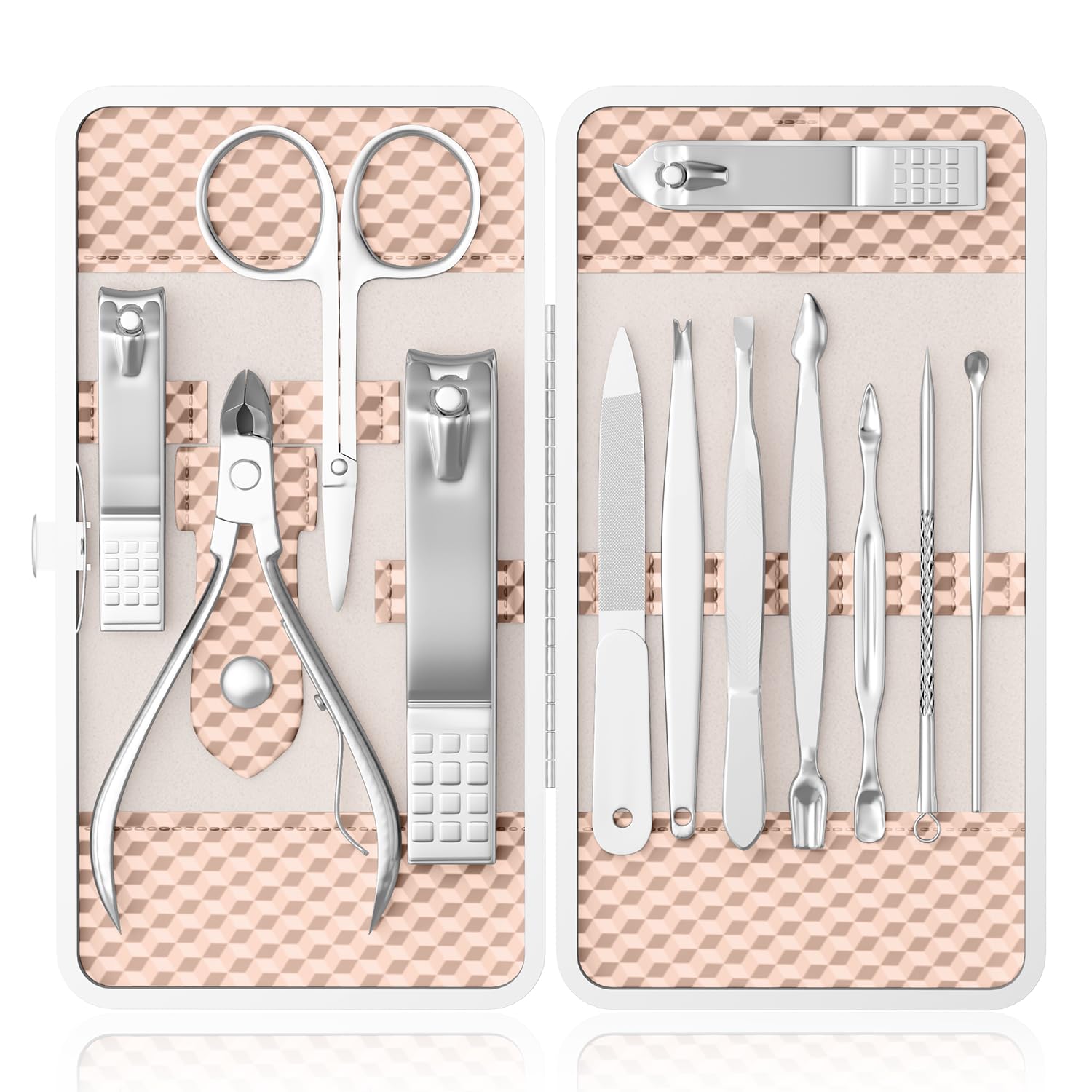 Amazon.com : ZIZZON Professional Nail Care kit Manicure Grooming
