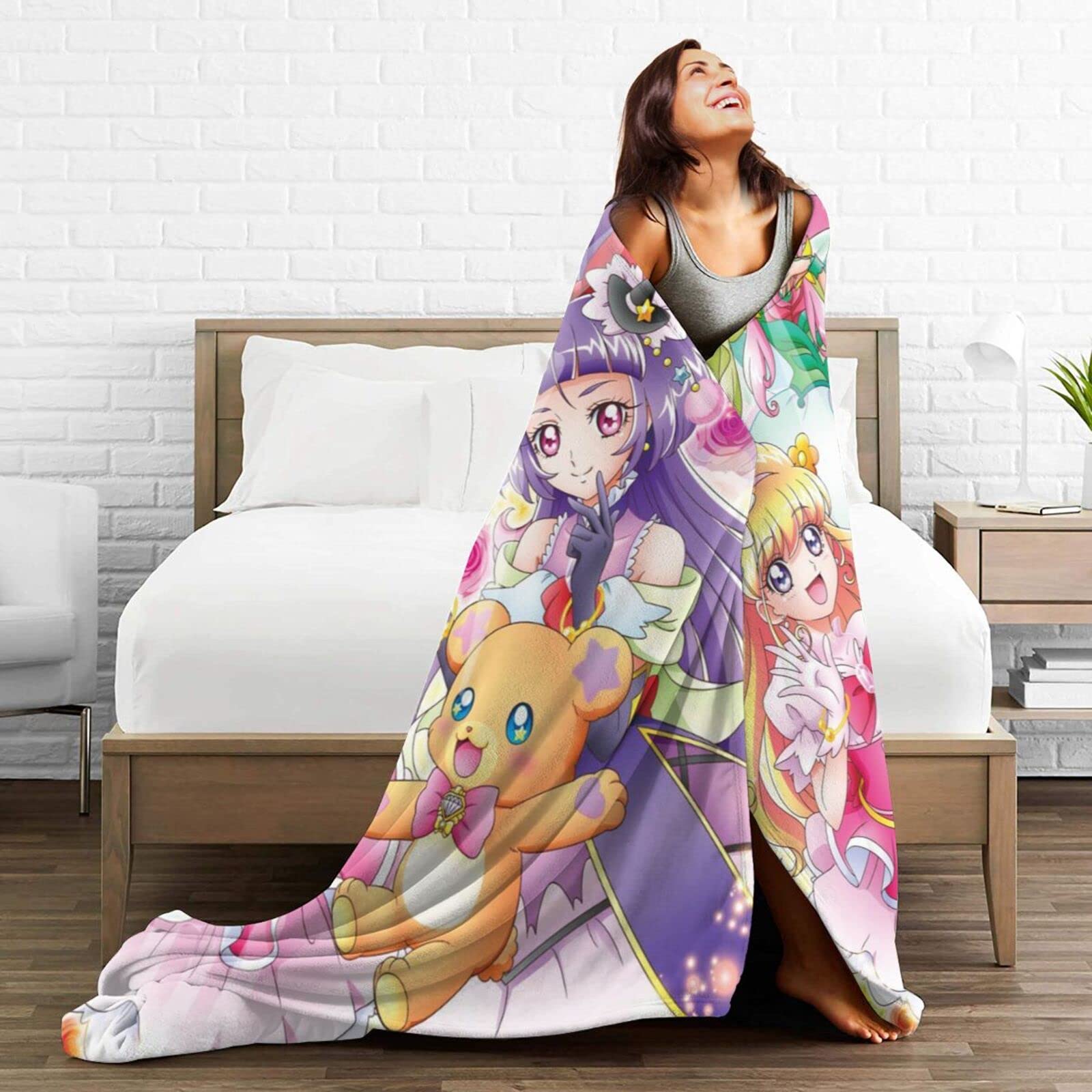Amazon｜魔法つかいプリキュア フランネル ふんわりおしゃれ毛布