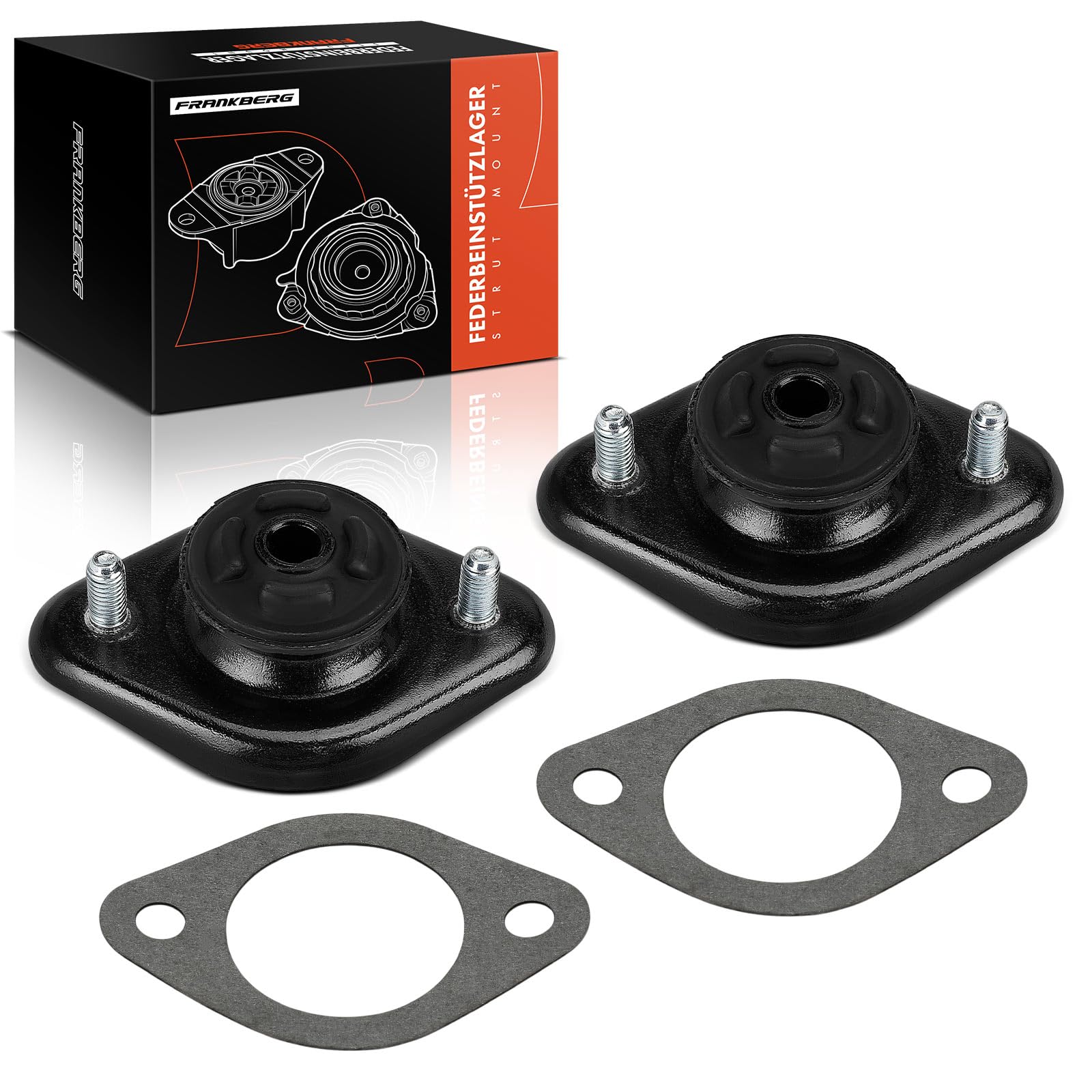 Frankberg 2x Cuscinetti a cupola Cuscinetto di supporto ammortizzatore Assale posteriore sinistro destro Compatibile con Serie 3 E36 Serie 3 Cabriolet E36 Serie 3 Compact E36 33521092362
