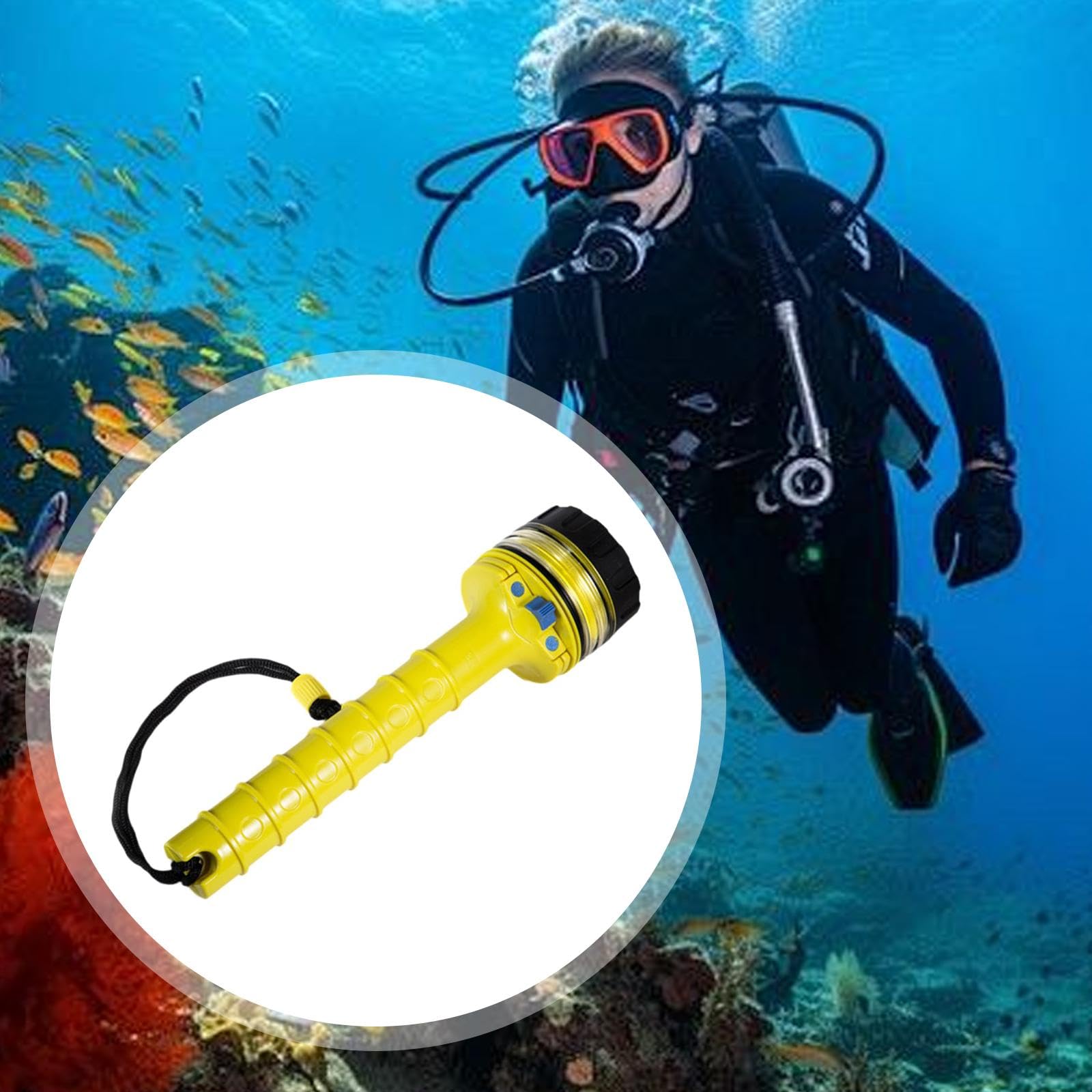 predolo Linterna Buceo, luz subacuática Brillante Emergencia para, Camping, Escalada, Snorkel, luz Exterior, Linterna Buceo