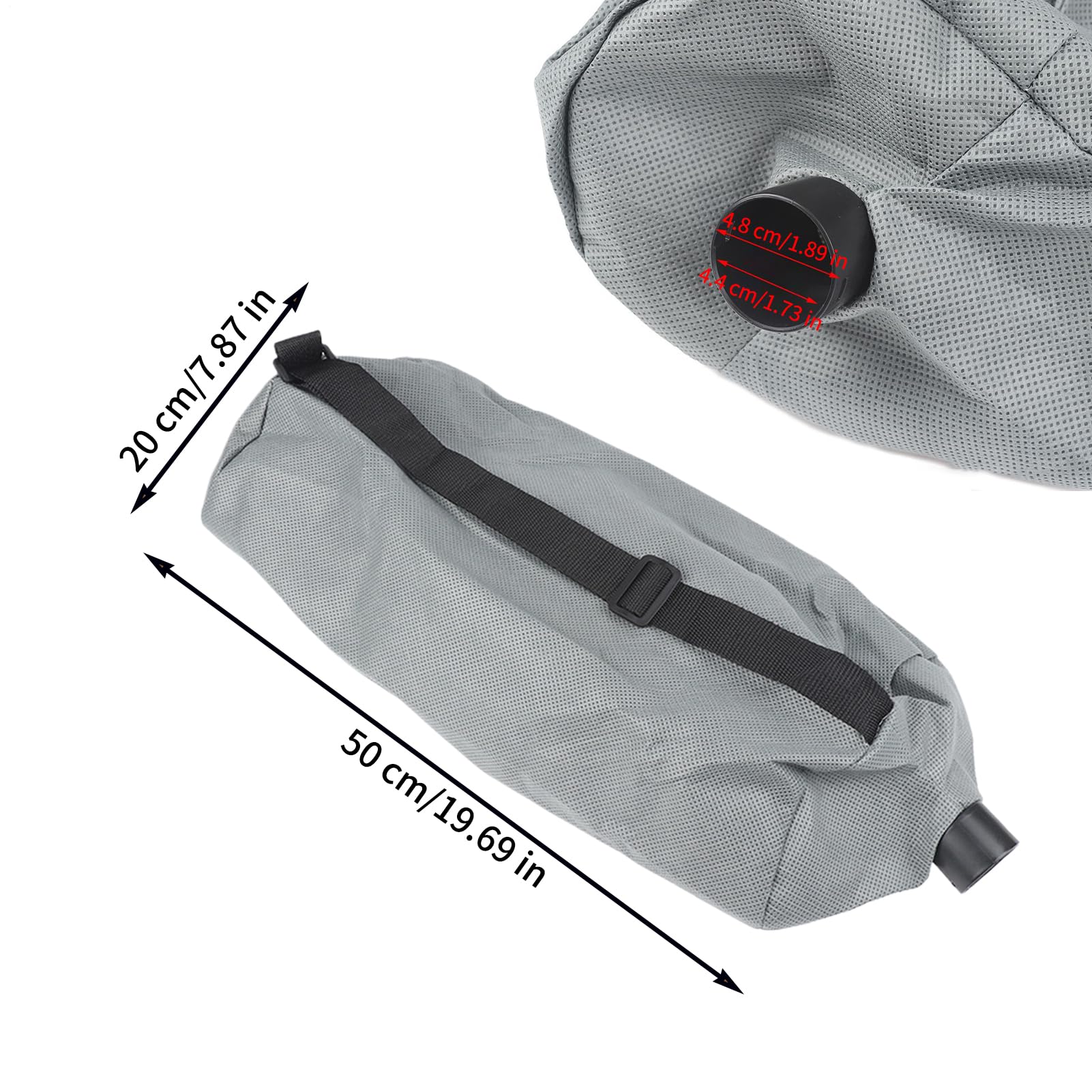Wall Sander & Miter Saw Dust Collection Bag, 50x20cm Vacuum Attachment, Universal High-Efficiency Replacement Bag for Drywall Sanders, Heavy-Duty Workshop Dust Collector, Home Renovation & Painting