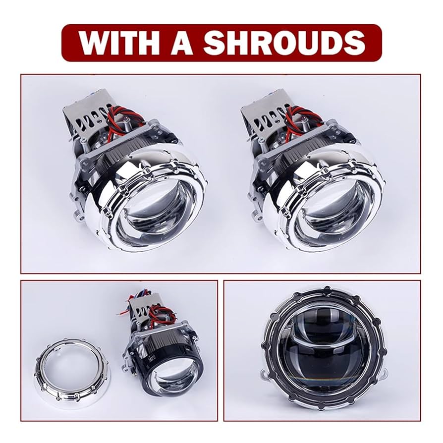 Amazon.co.jp: 3.0インチ補助ライトバイLEDプロジェクターレンズ