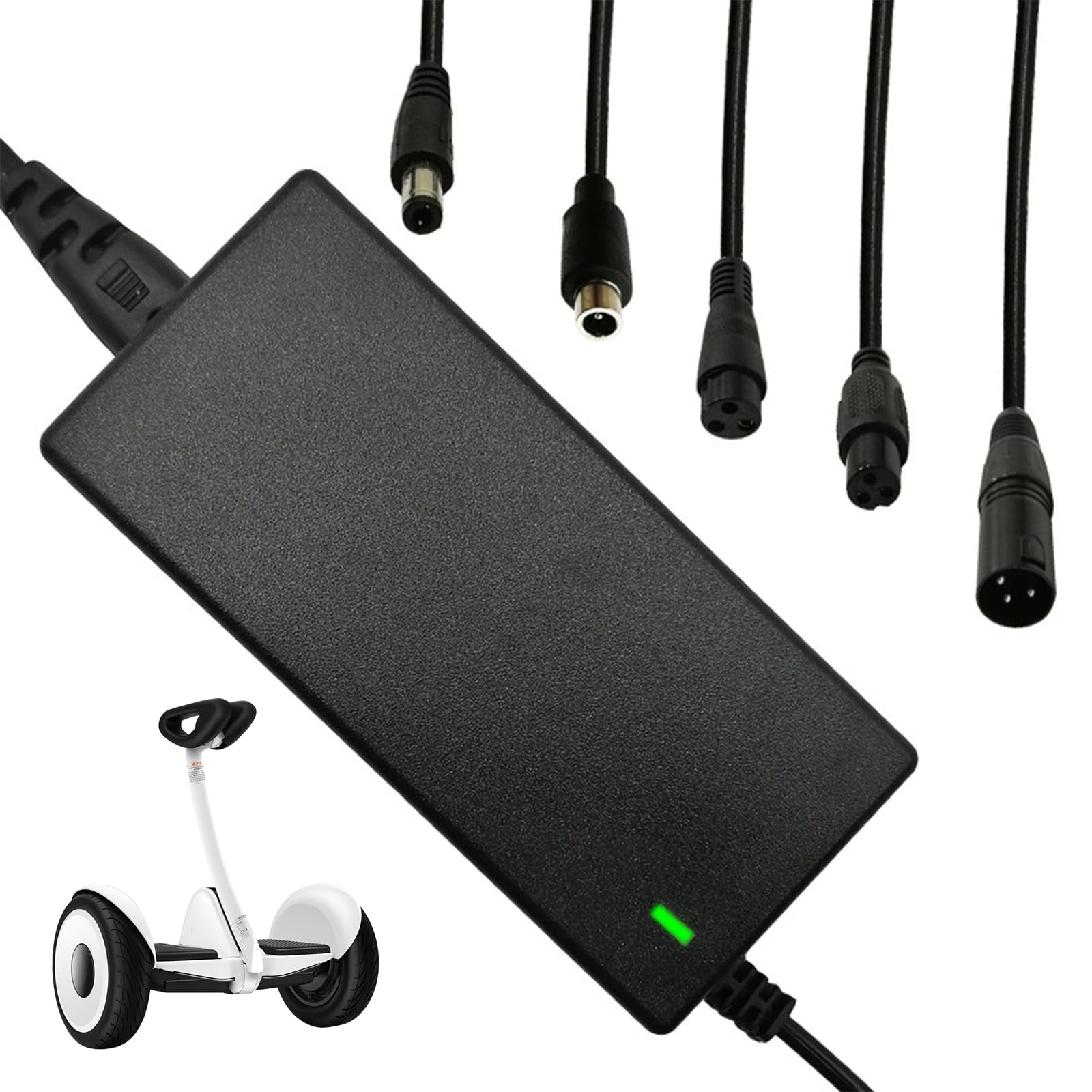 COWANIEE Pure Electric Scooter Charger, 42V 2A Li-Ion Battery Electric Bike Charger for M365
