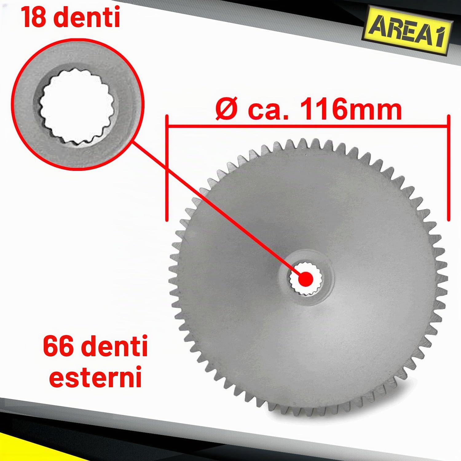 Area1 Kit Variatore di Ricambio per Scooter 50cc 2T – Compatibile con Piagg. TPH, Zip, NRG MC2/MC3, Power, Liberty, Free, Runner, ET2, LX, LXV, S, Primavera, SR 50R, Scarabeo, Sportcity, Motard, GP1