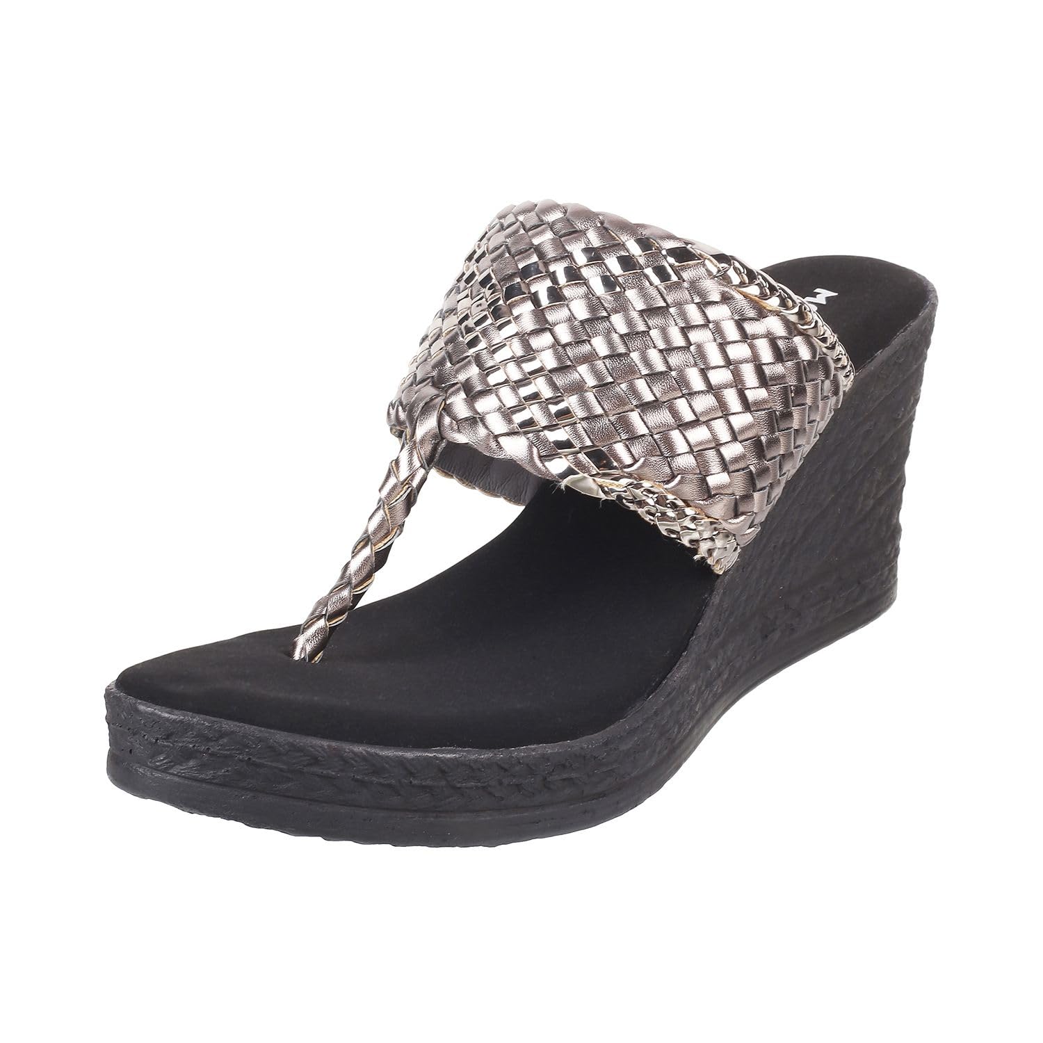 Mochi Women Gun metal Wegde Heel Fashion Sandal UK/4 EU/37 (34-151) (B0CB8WM3ZB) Amazon Price History, Amazon Price Tracker