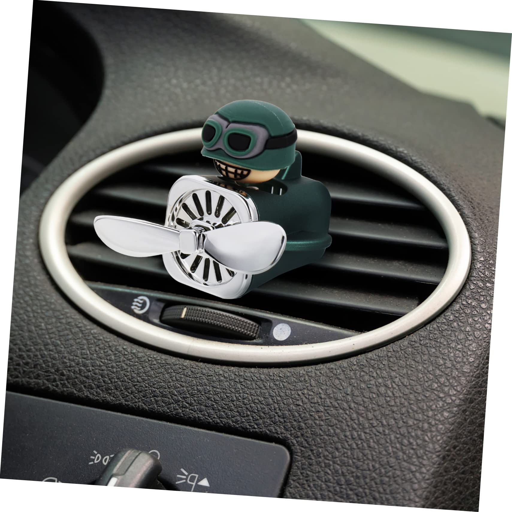 Mobestech 3pezzi Clip Per Auto Decorazione Vent Carina e Profumatore Per Auto Rotante Cartoon Per Interni e Oli Essenziali
