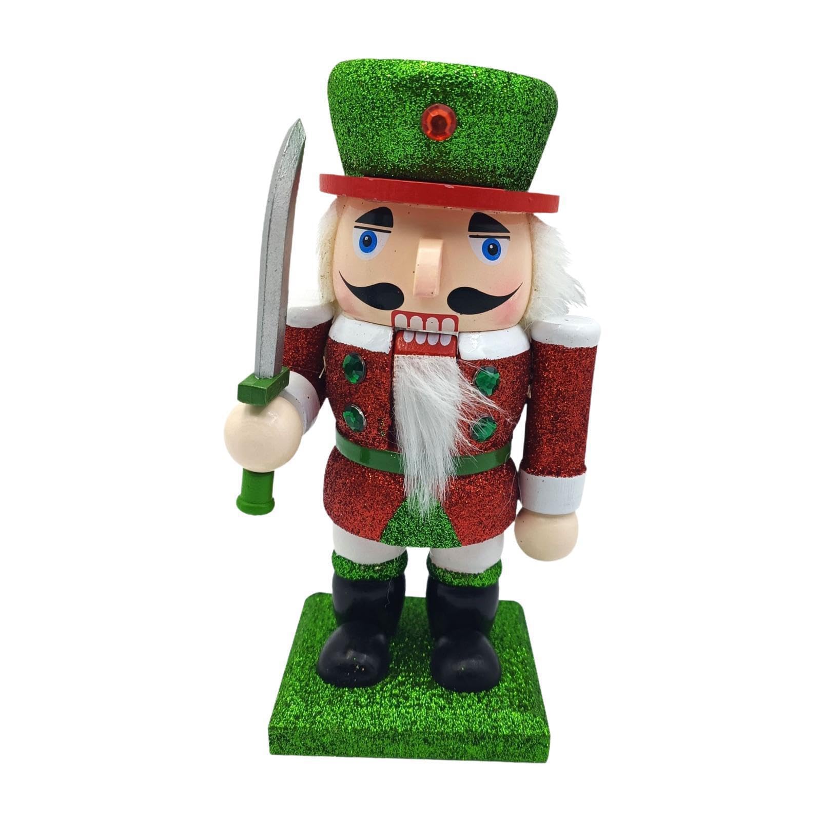 CYDZSRA Lively Nutcracker Figurine Christmas Nutcracker Figurine Statue Fantastic Gift Option For Friends And Family At Festivals Indoor Party Winter Table
