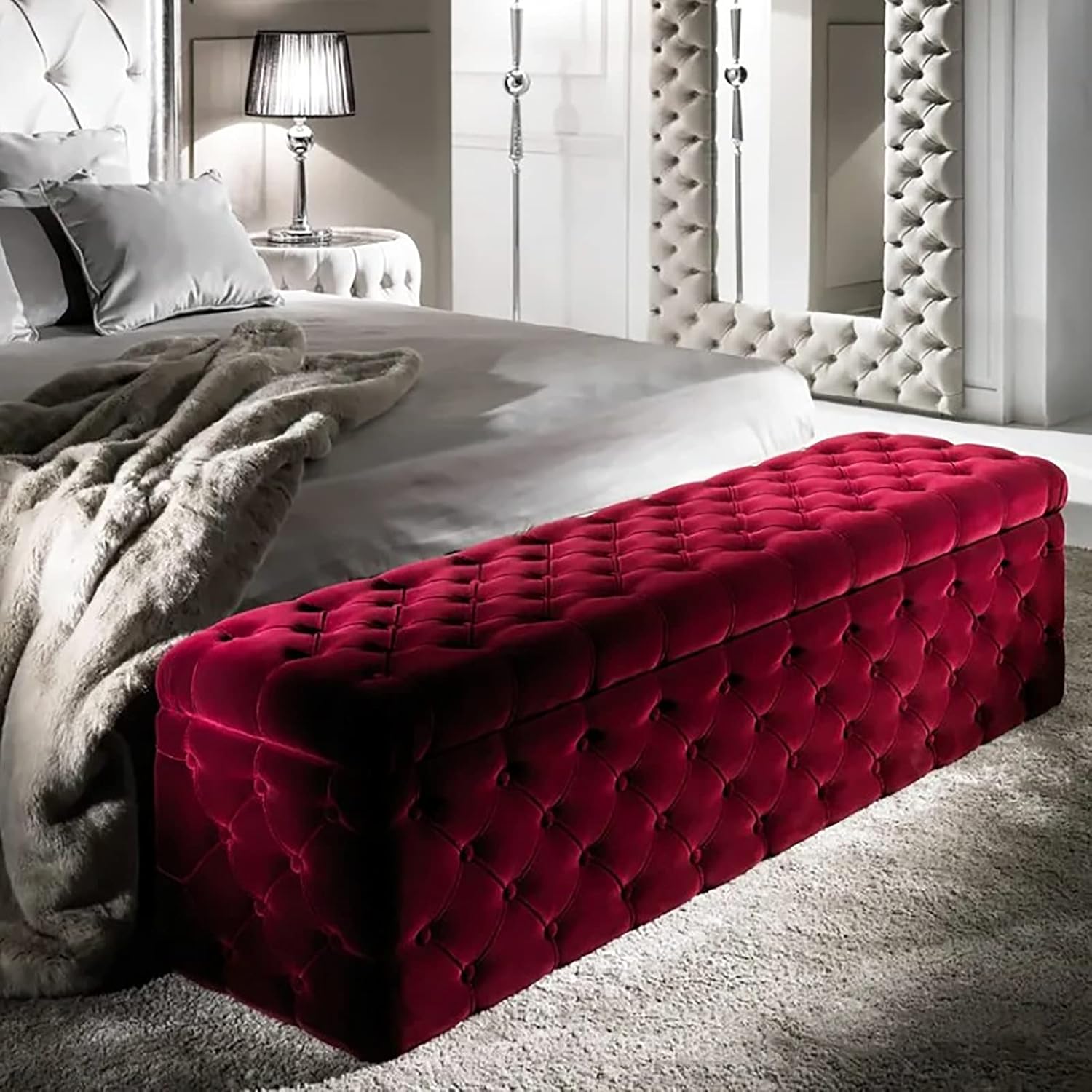 オットマン テーブル ベルベット レッド オットマン テーブル ベルベット レッド 【公式通販】