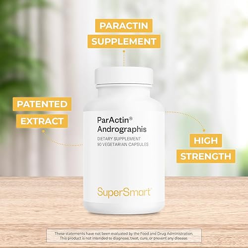 Miniatura 3 de Supersmart - Suplemento ParActin 300mg por día (alta resistencia) - Andrographis Paniculata | Sin OMG y sin gluten - 90 cápsulas vegetarianas