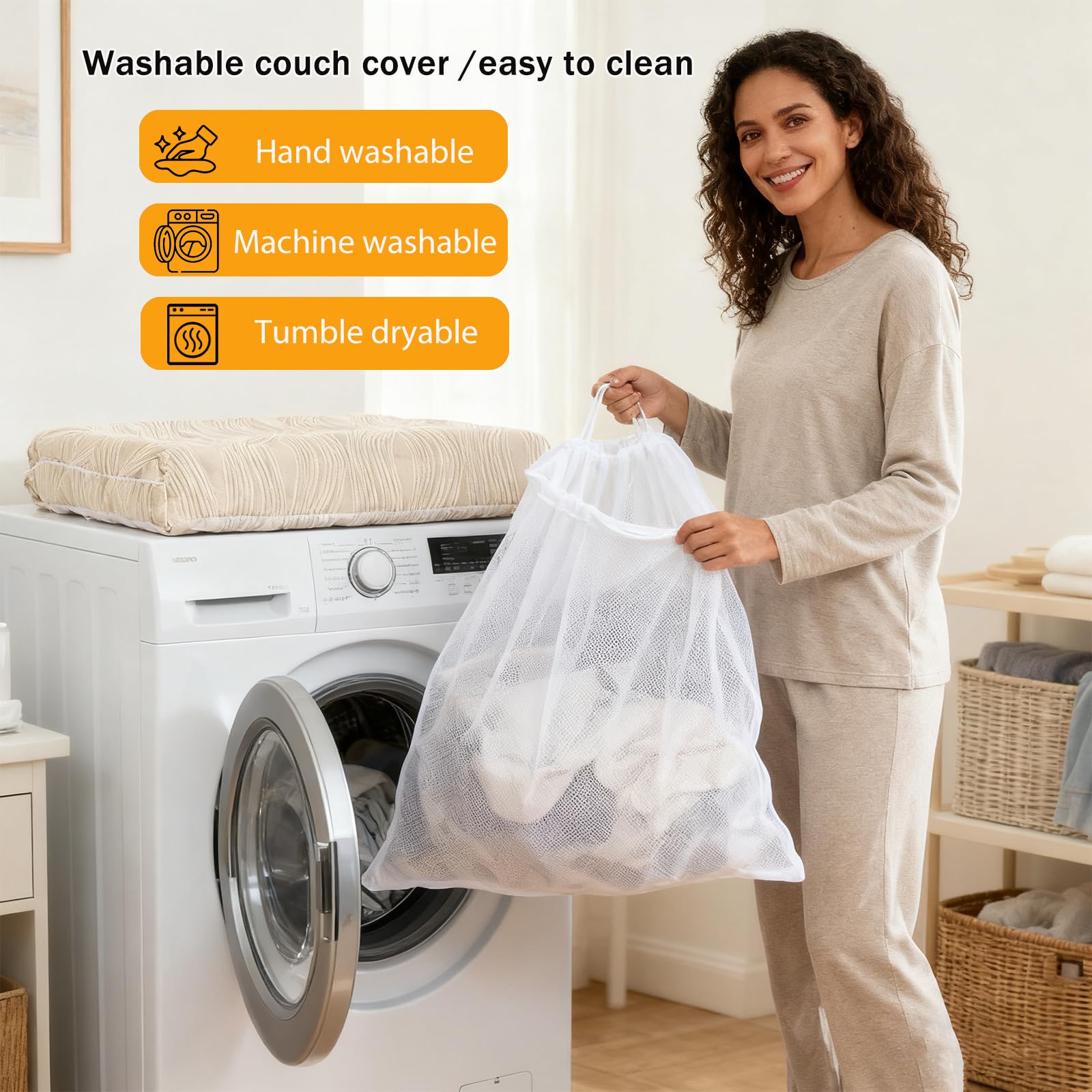 Générique Housse De Canapé Sectionnelle en Coton pour Chiens, Protection De Canapé Lavable Et Antidérapante Adaptée Aux Animaux De Compagnie, Housse De Meuble Douce pour Chats