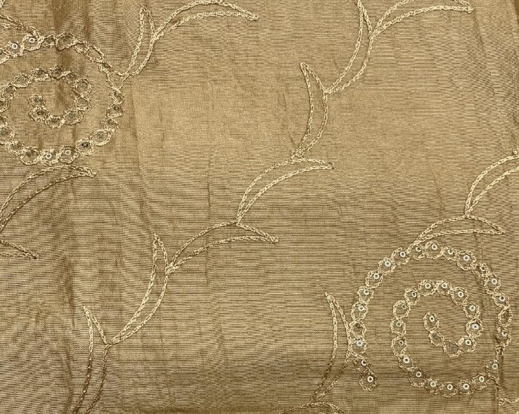 Image of LKC WOMEN'S SEQUENCE EMBROIDERED SELFDESIGN SOFT COTTON CHANDERI DUPATTA