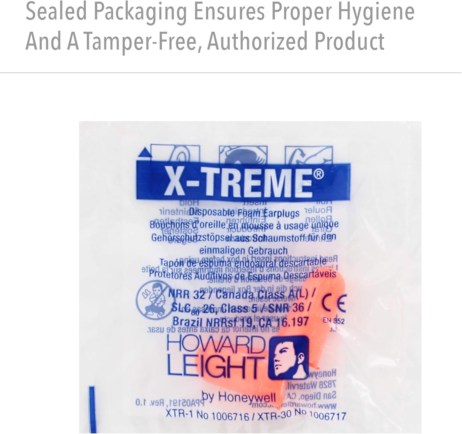 Howard Leight by Honeywell X-TREME Disposable Earplugs, 200-Pairs (XTR-1)