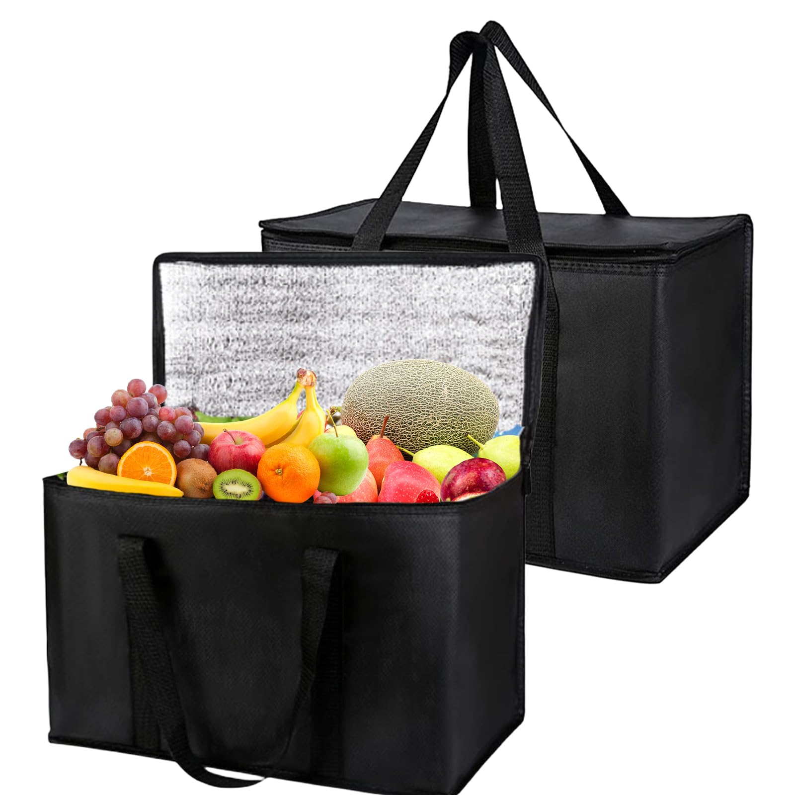 2 Bolsas Isotérmicas Plegables 70 Litros – Impermeables, Con Asas Acolchadas, Para Picnic, Camping, Playa Y Excursiones