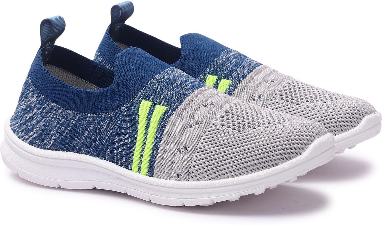SPRENGE Casual Sneaker Running Shoes for Boys & Girls Navy Green (Pack of 1) 1