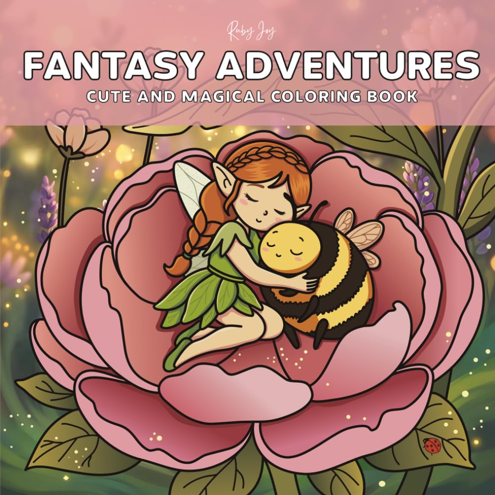 Fantasy Adventures: Cute and Magical Coloring Book