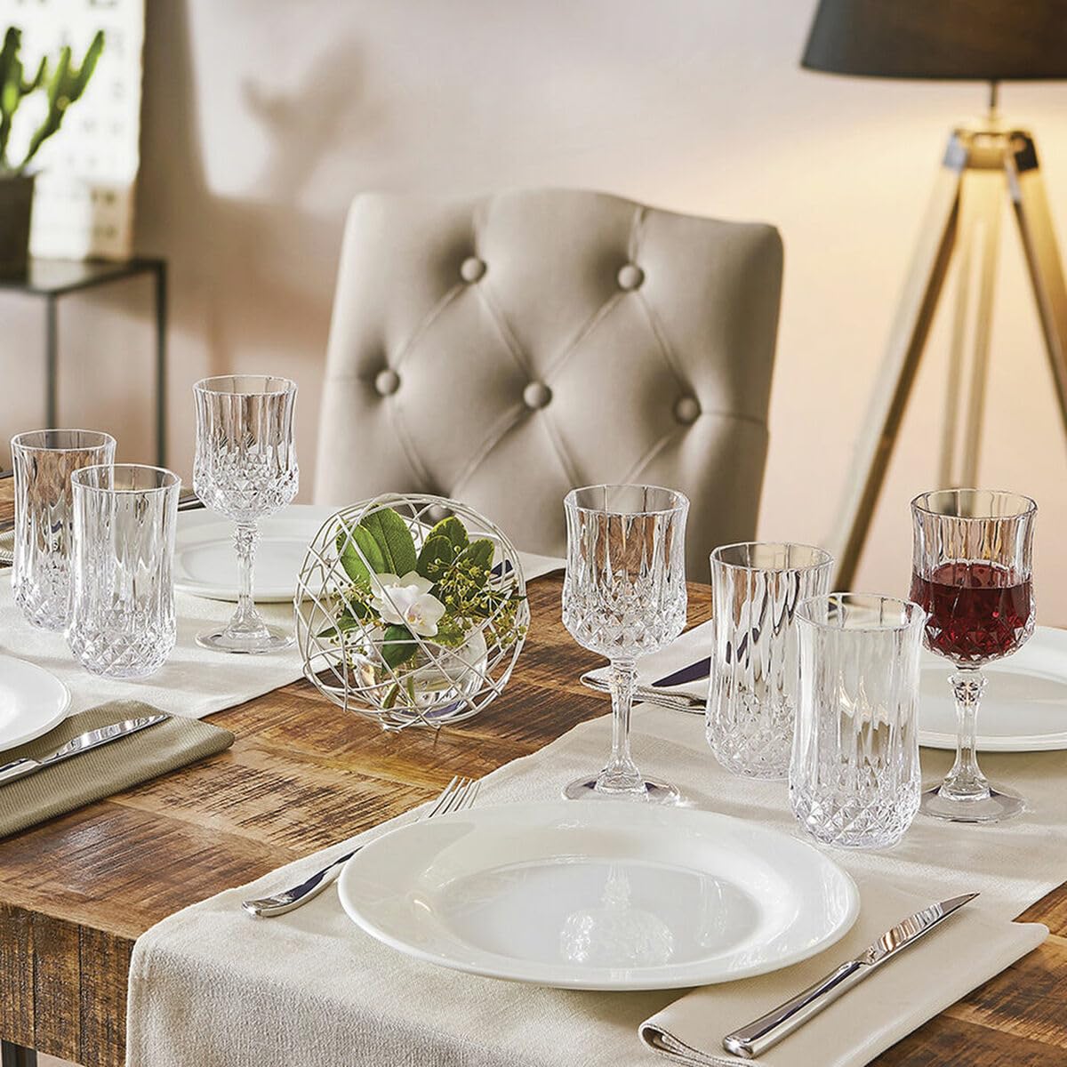 Creatable 14443 Serie Longchamp ECLAT, Set de 6 Verres de 28 cl, Transparent