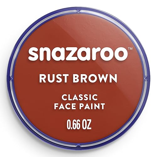 Snazaroo Classic Face and Body Paint, 18.8g (0.66-oz) Pot, Rust
