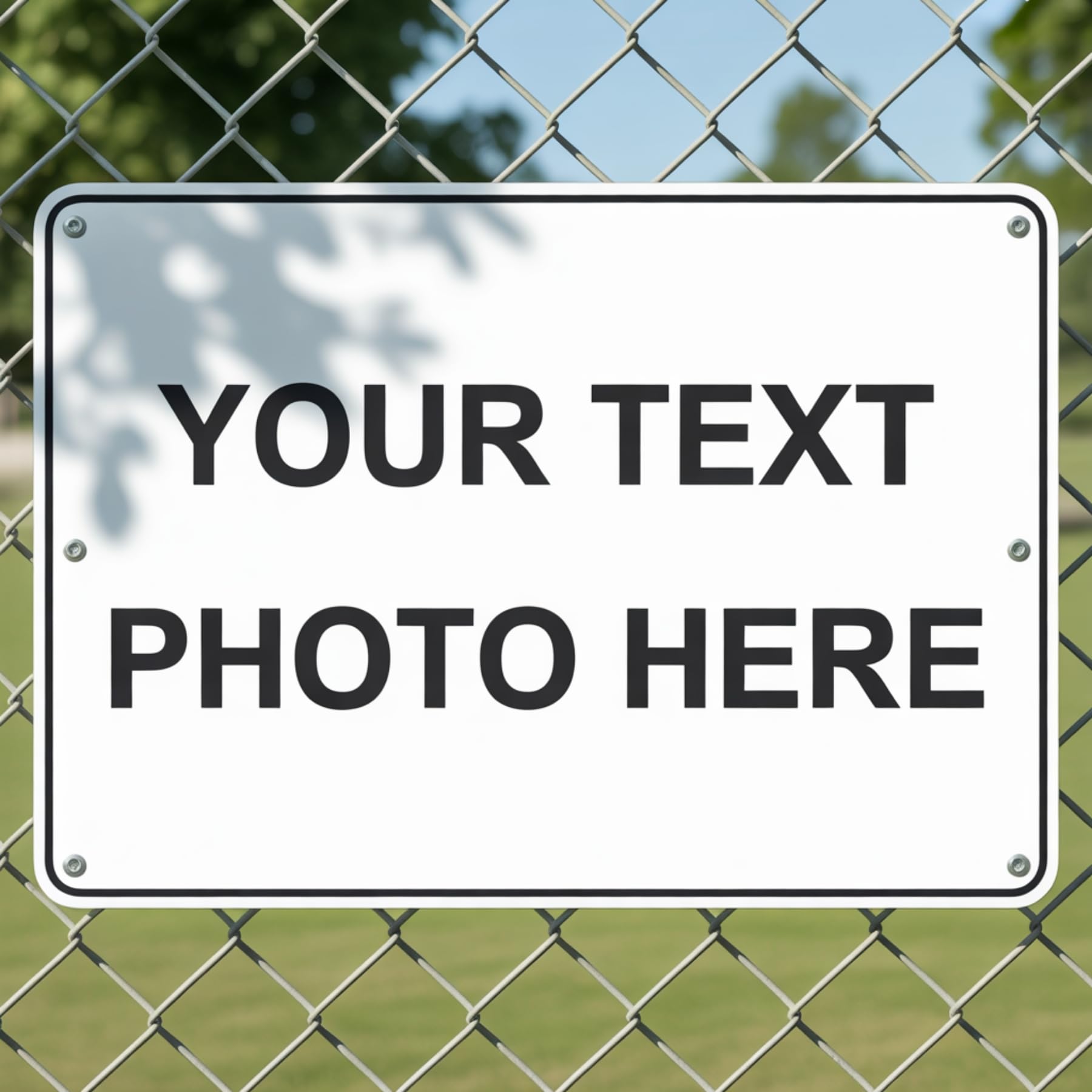 Custom Signs Outdoor Metal, 24x18 Inches, Personalized Signs for Office, Business, Workplace, Home, Rust Free .040 Aluminum, Fade Resistant