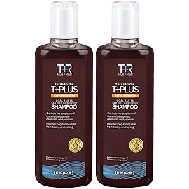 True+Real Coal Tar Therapeutic Plus Tar Gel Anti-Dandruff Shampoo Extra Strength 1% Coal Tar, 6 Fluid Ounce 2 Pack