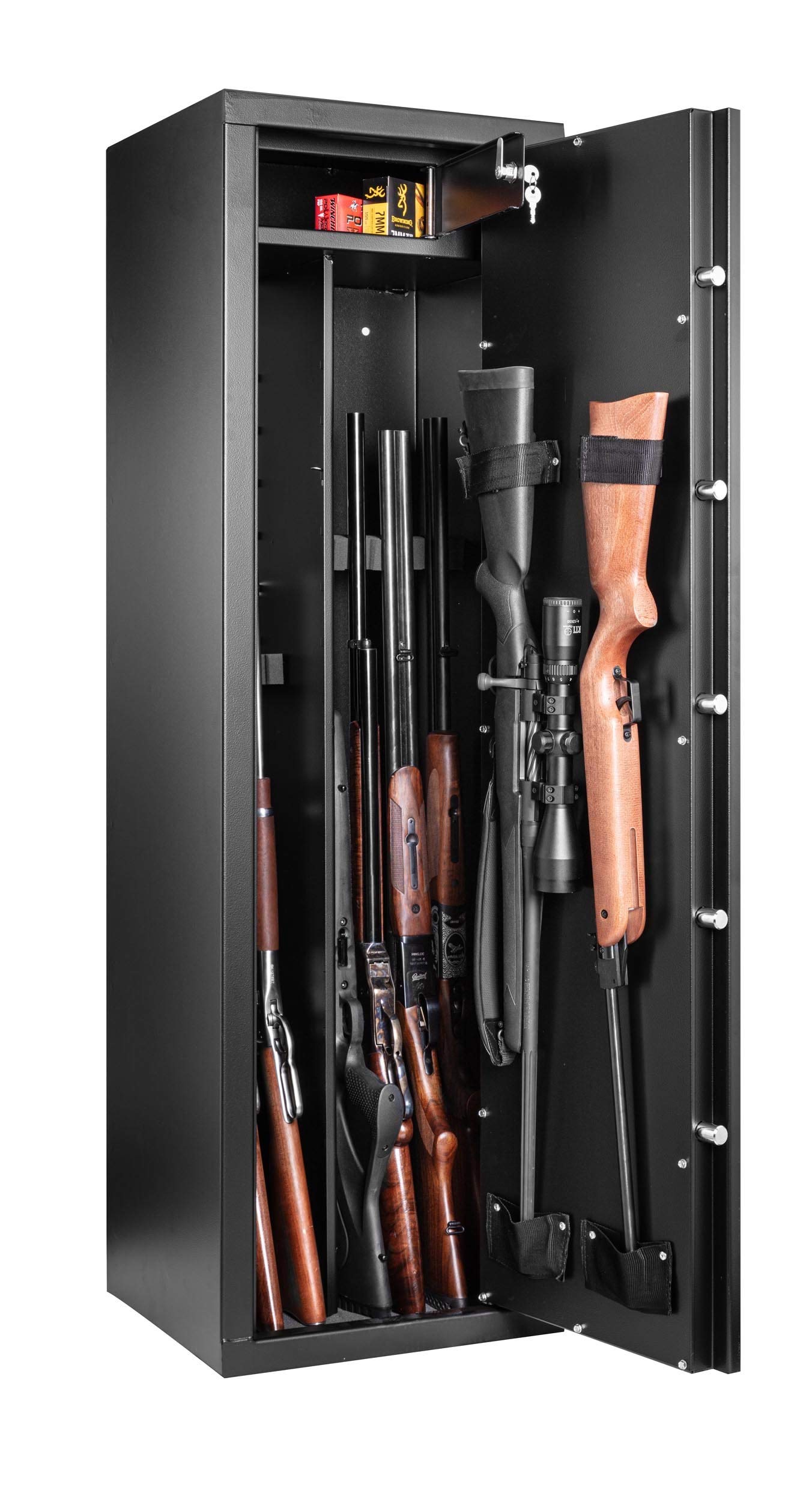Rietti Armoire Forte modulable 9 Armes / 6 Armes + étagères