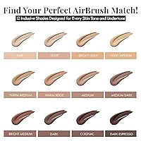 Vista 5 de Jerome Alexander MagicMinerals AirBrush Foundation - Set de 2 piezas con base en aerosol y brocha Kabuki, maquillaje en aerosol con ingredientes