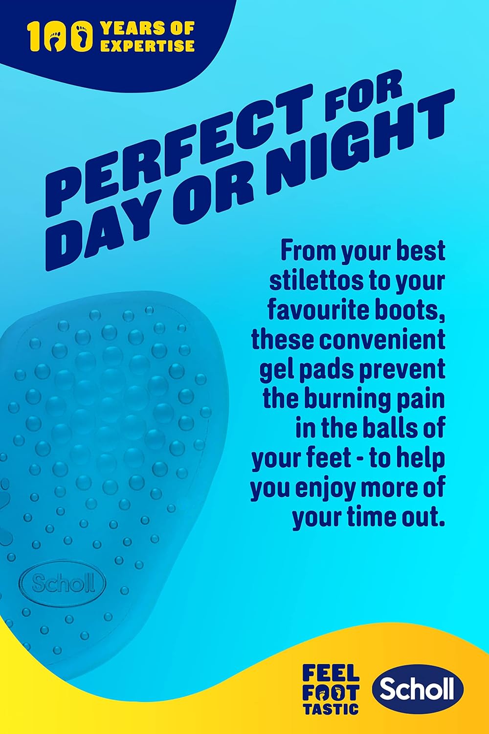 Scholl Party Feet Ball of Foot Gel Cushions with GelActiv technology, Non-slip, Help prevent foot pain - Suitable most shoes including high heels and stilettos. Universal size, 1 pair of cushions 6 71V8vFbFPEL. AC SL1500