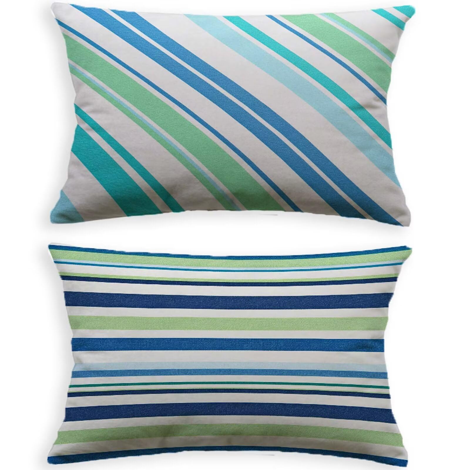 Taie oreiller 40x80cm velours lot de 2 housses rectangulaires pour canapé