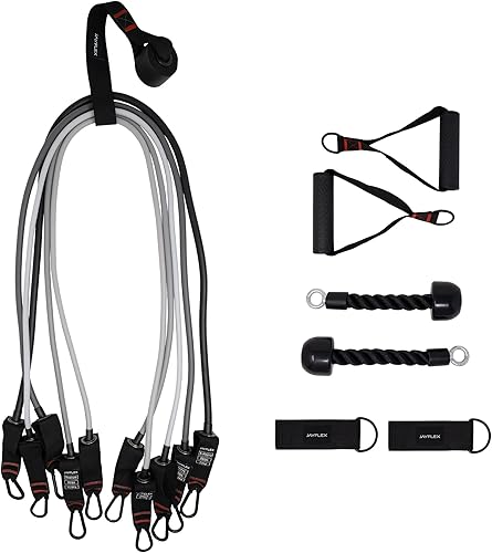 Jayflex Bandas de resistencia para entrenar - Bandas de ejercicio Hyperbell para un entrenamiento de cuerpo completo - Bandas de entrenamiento