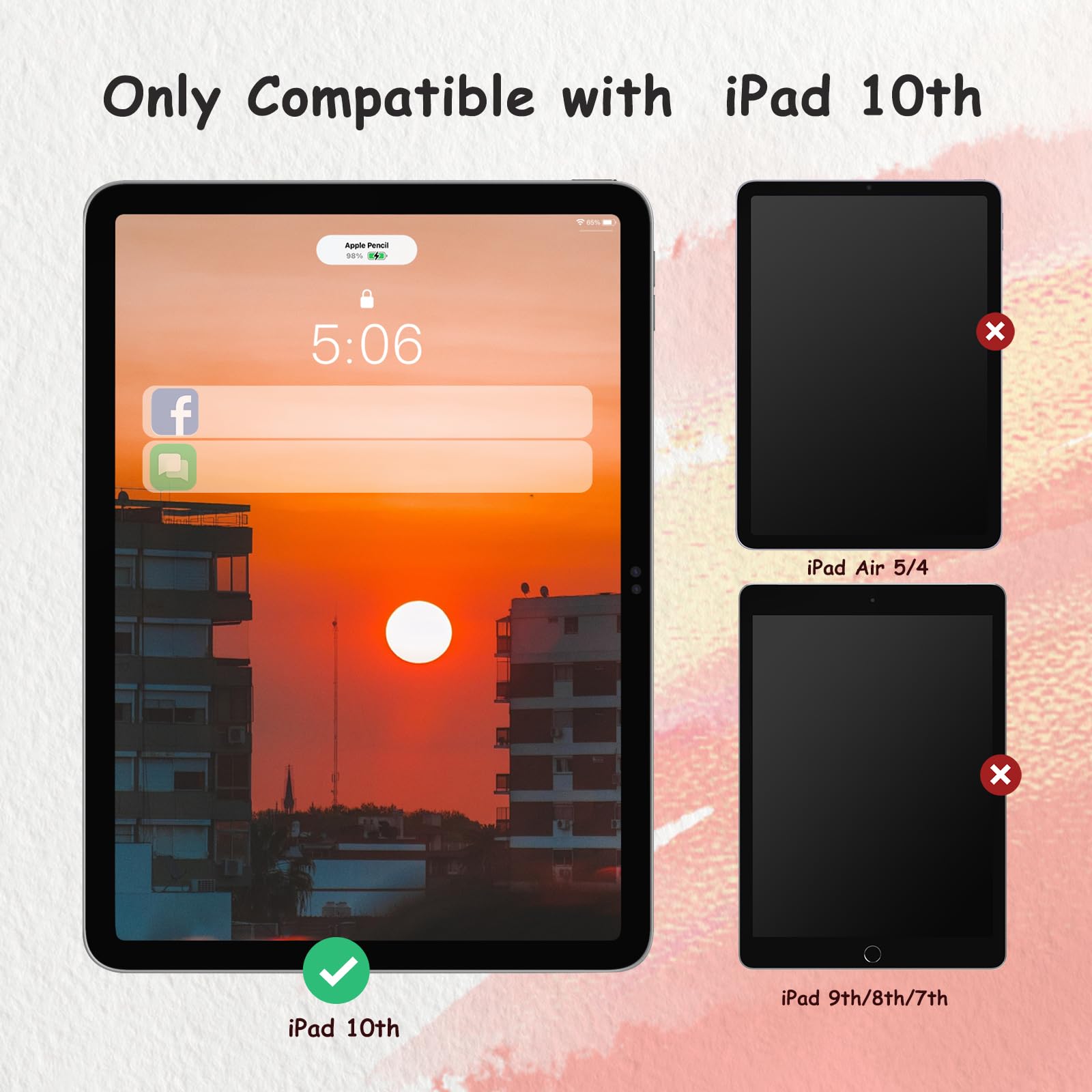 BERSEM 2 Pezzi Carta Pellicola Protettiva per iPad 10 (10,9 pollici, 2022), Pellicola di Carta PET Opaca per Disegnare Scrivere, Antiriflesso, Compatibile con Apple Pencil