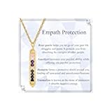 Crystal Necklaces for Women Energy Healing Stone Necklaces for Women Anxiety Relief Empath Protection New Beginnings Protection Spiritual Jewelry