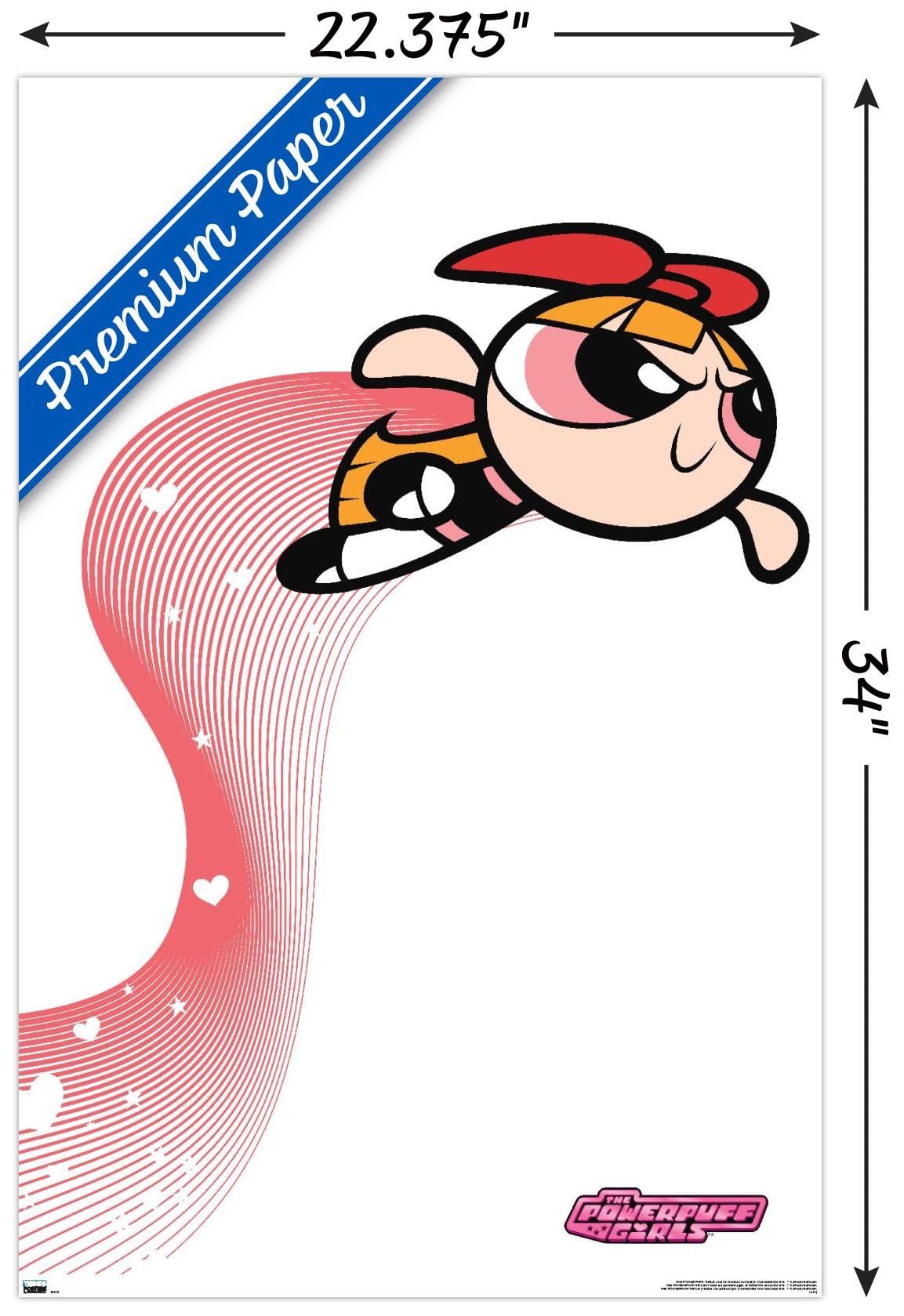 Amazon.com: The Powerpuff Girls - Blossom Heart Lines Wall Poster
