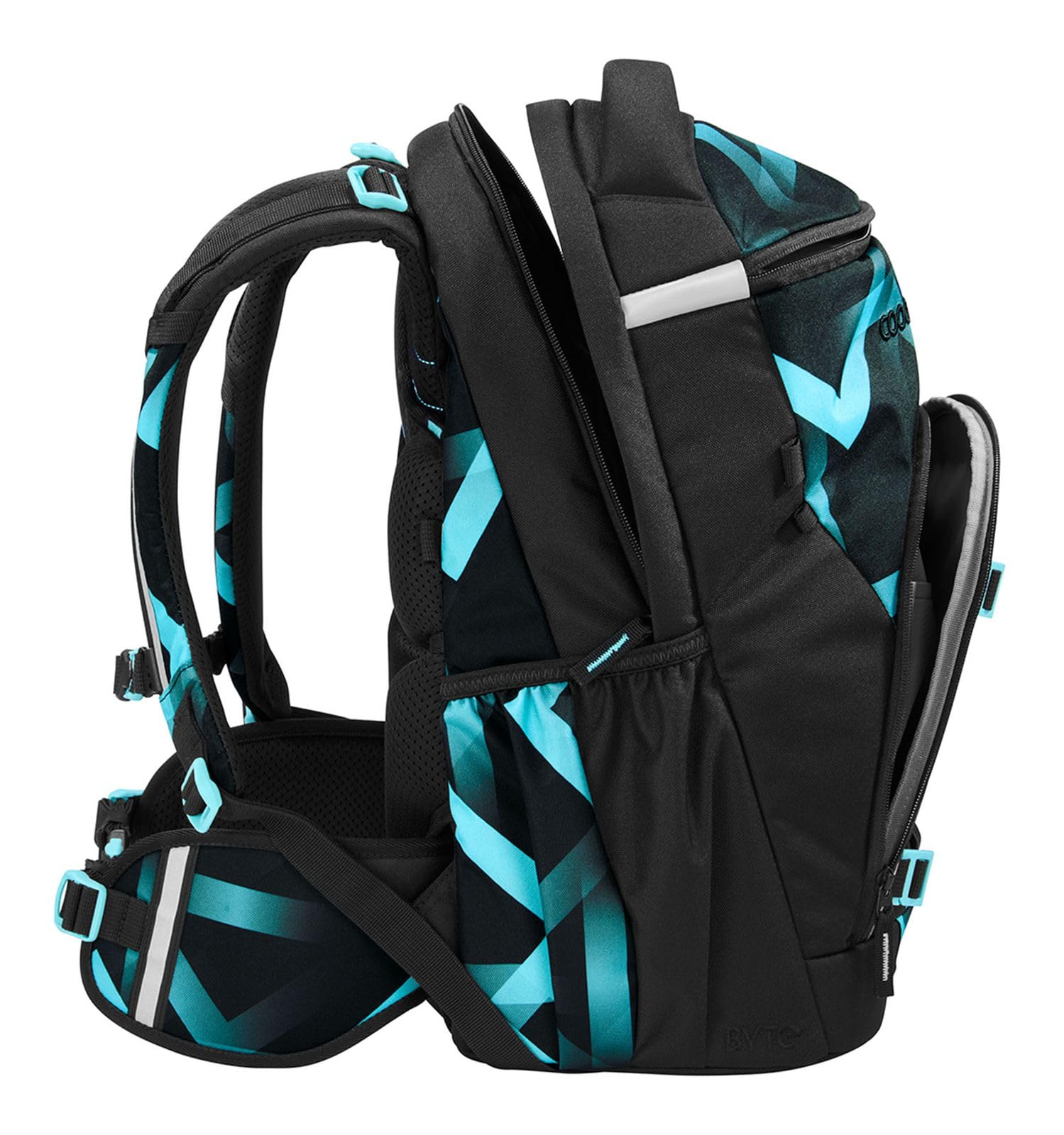 Coocazoo Schulrucksack Byte School Backpack Laser Lights schwarz